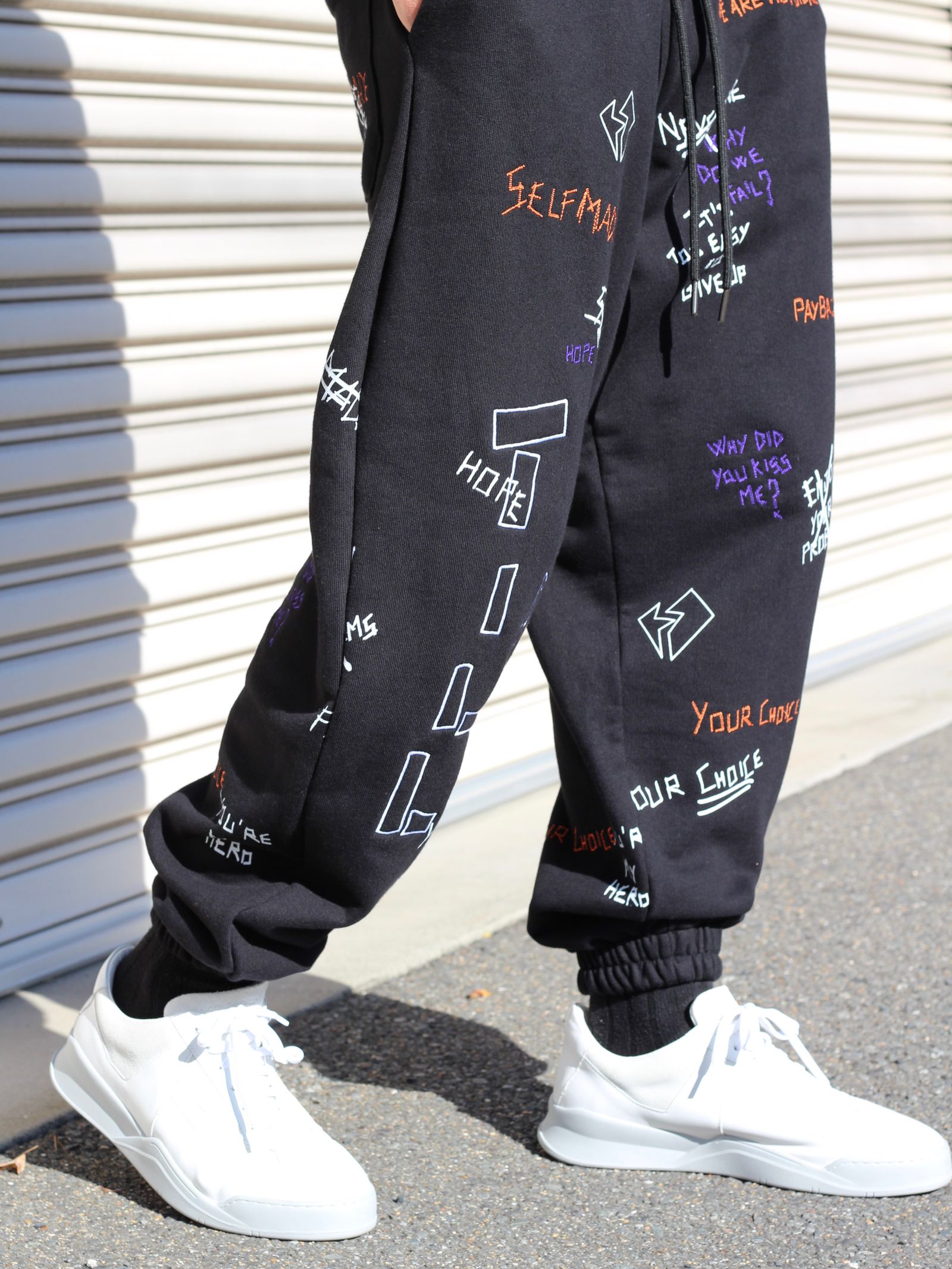 SELF MADE BY GIANFRANCO VILLEGAS - 【20AW】総柄 刺繍プリント