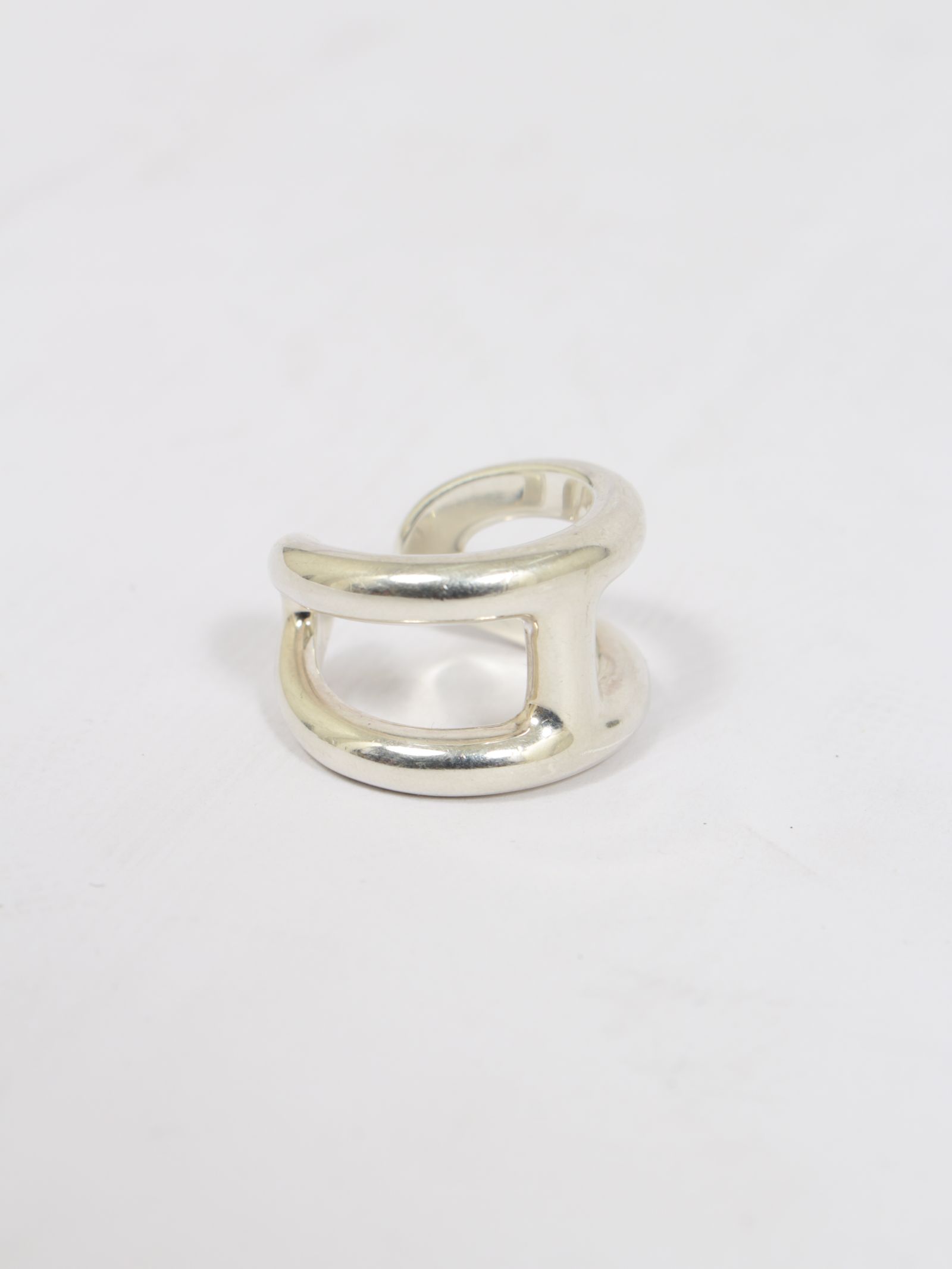【HERMES VINTAGE】 オスモズ リング GM シルバー925 / OSMOSE RING GM 58 / シルバー