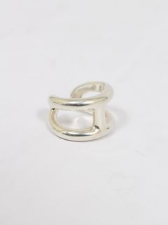 【HERMES VINTAGE】 オスモズ リング GM シルバー925 / OSMOSE RING GM 58 / シルバー