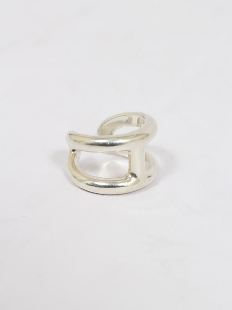 【HERMES VINTAGE】 オスモズ リング GM シルバー925 / OSMOSE RING GM 58 / シルバー