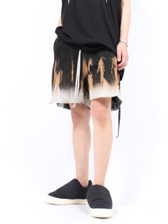 【24AW】ロング ボクサー ショーツ / LONG BOXERS / ブラック × ファイヤー