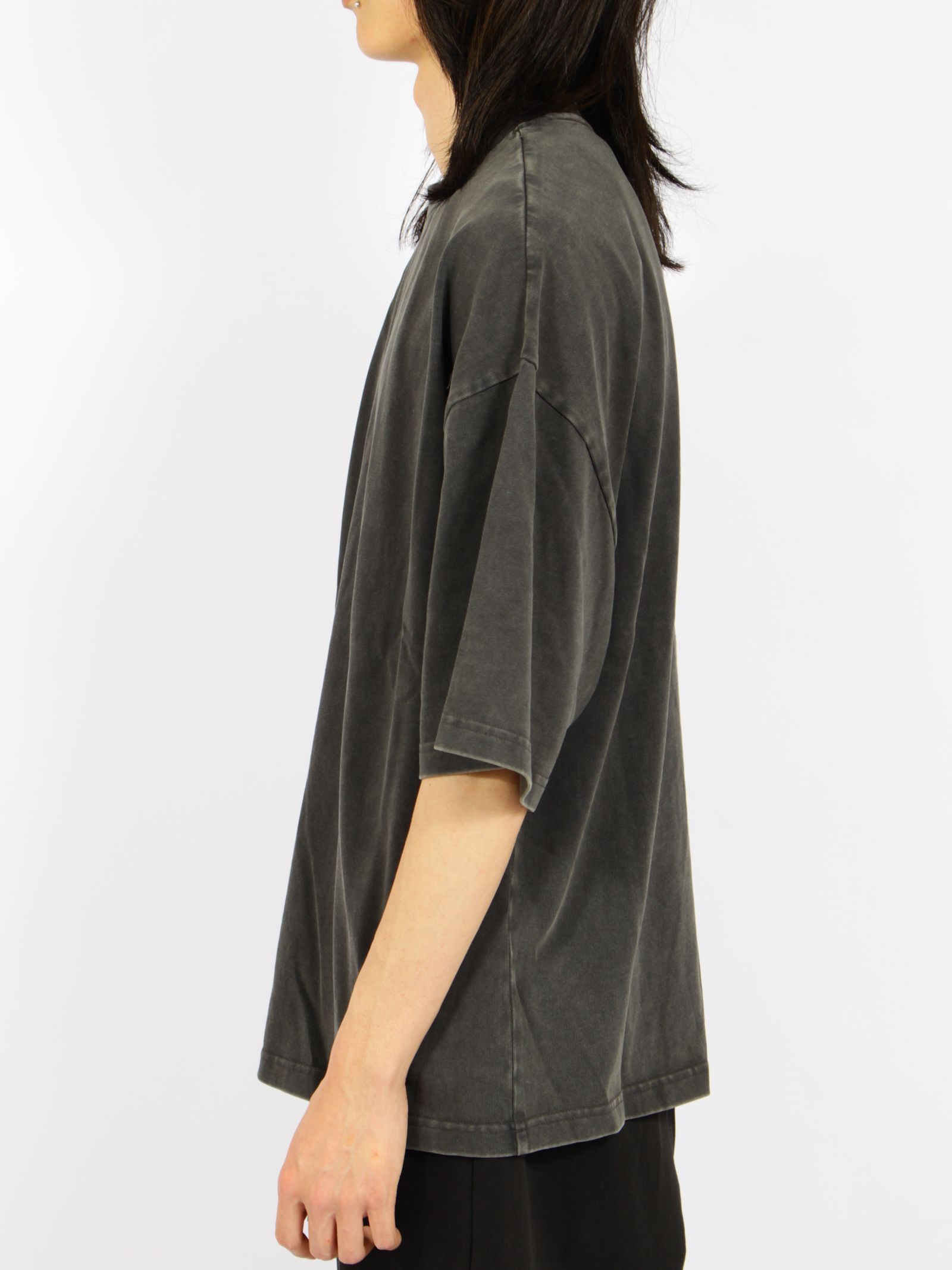 ヘビー ボクシー ティー / HEAVY BOXY TEE / WASHED BLACK