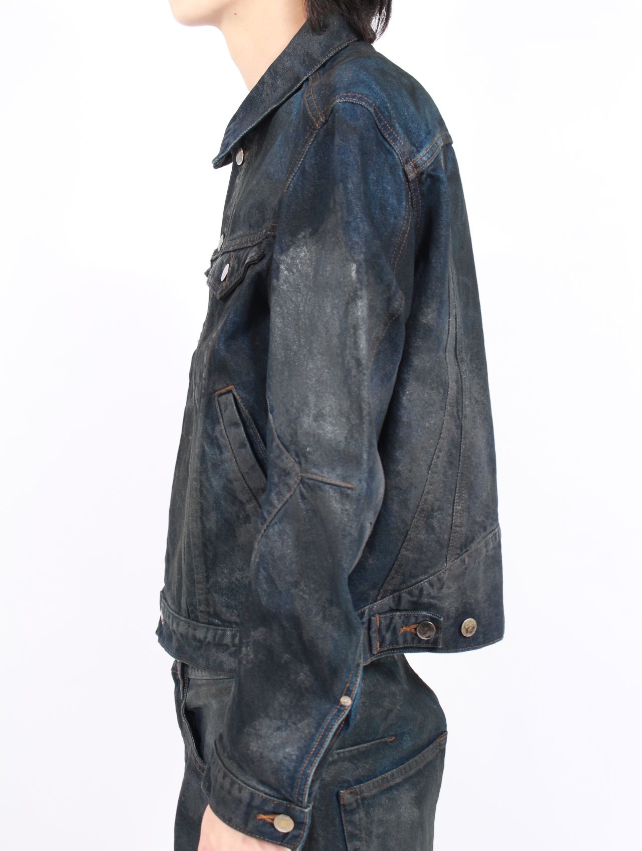 【25AW】 3D トラッカー ジャケット デニム ジャケット  / 3D TRUCKER JACKET / LUSTER COATED DARK INDIGO(ダーク インディゴ)