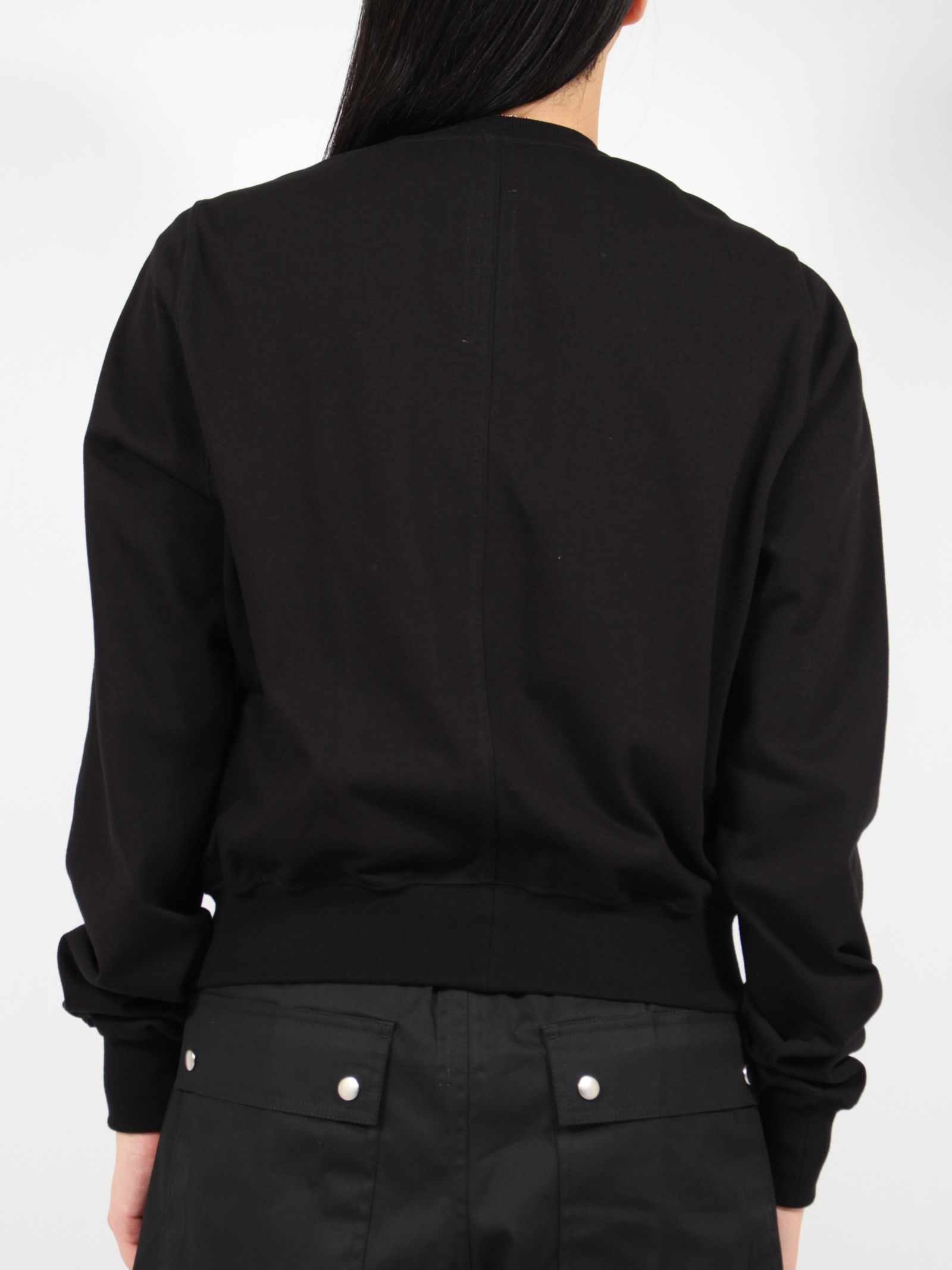 【24AW】クロップ クルーネック スウェット / CROPPED CREWNECK SWEAT / ブラック