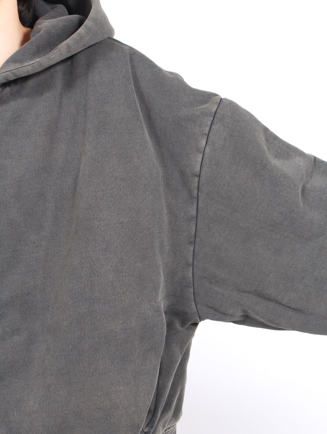 サーマル フード ジップアップ パーカー / THERMAL HOOD / WASHED BLACK(ウォッシュブラック)
