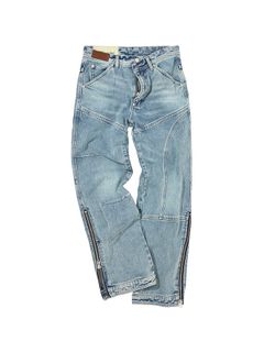 ANDERSSON BELL - 【22AW】ウォッシュド ジップデザイン ワイドデニム 