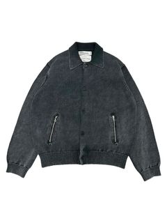 【25AW】ヴィンテージ ダイ ニット ジャケット / VINTAGE DYED KNIT JACKET / ブラック