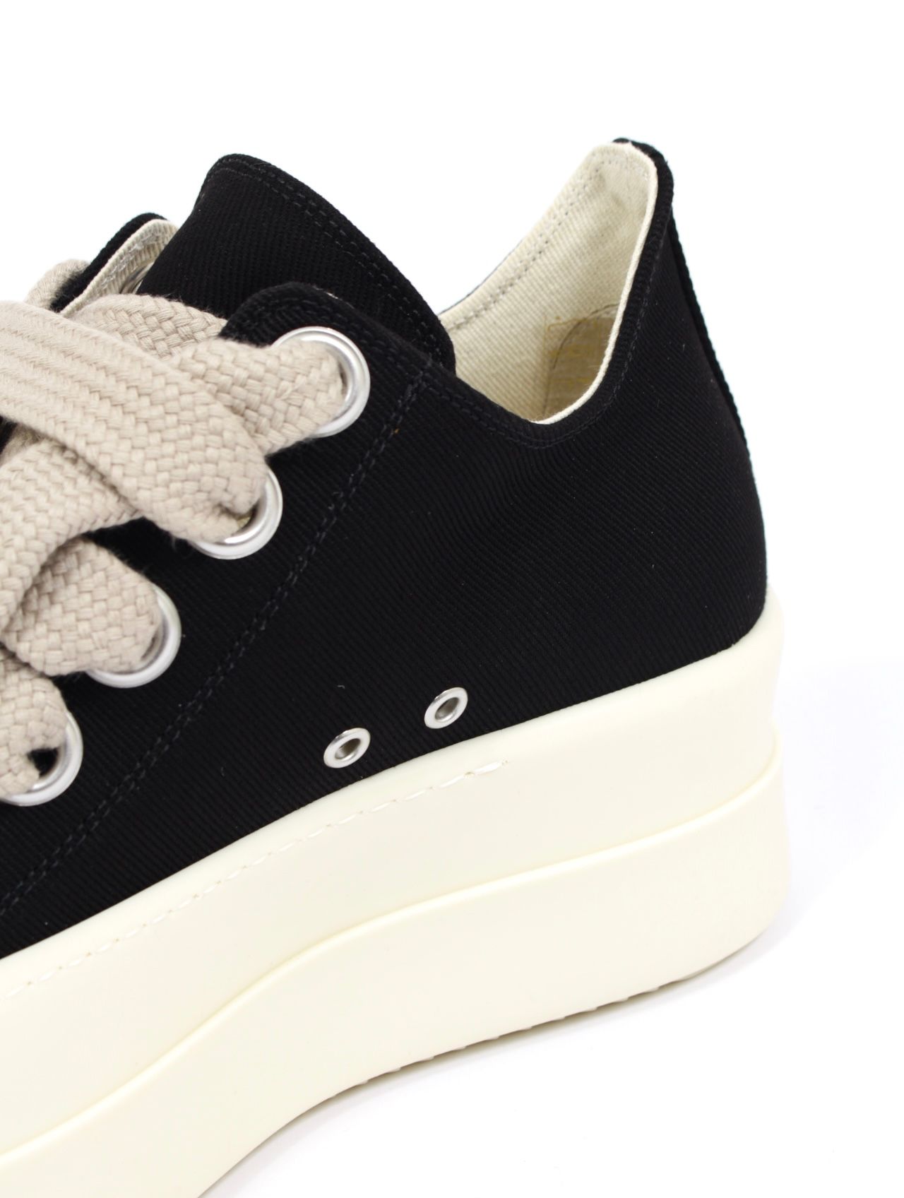 【26SS】メガバンパー ジャンボレース ロースニークス ローカット スニーカー / MEGA BUMPER JUMBOLACE LOW SNEAKS / ブラック×ホワイト