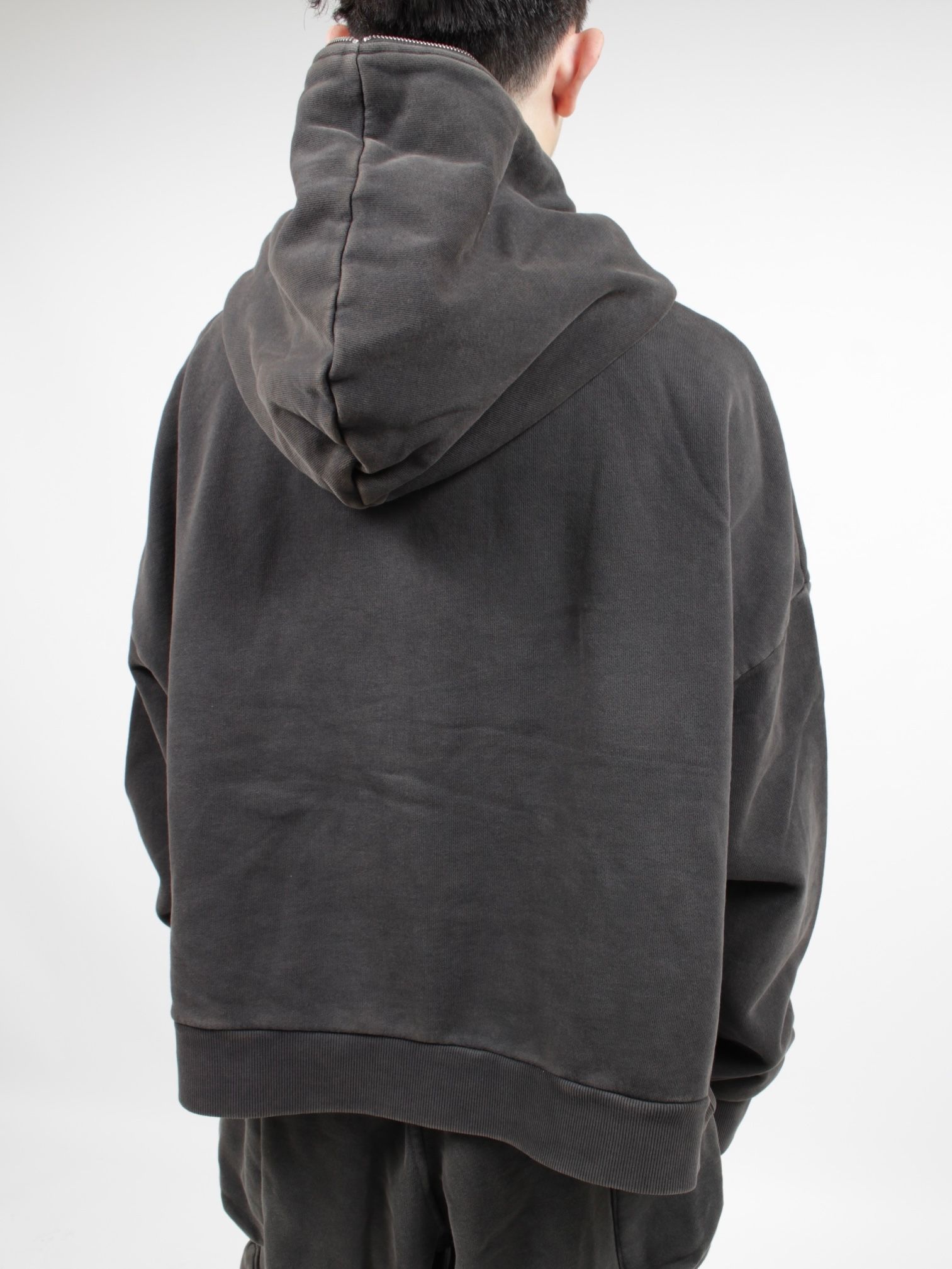 entire studios zip hoodie ウォッシュドブラック - beaconparenting.ie