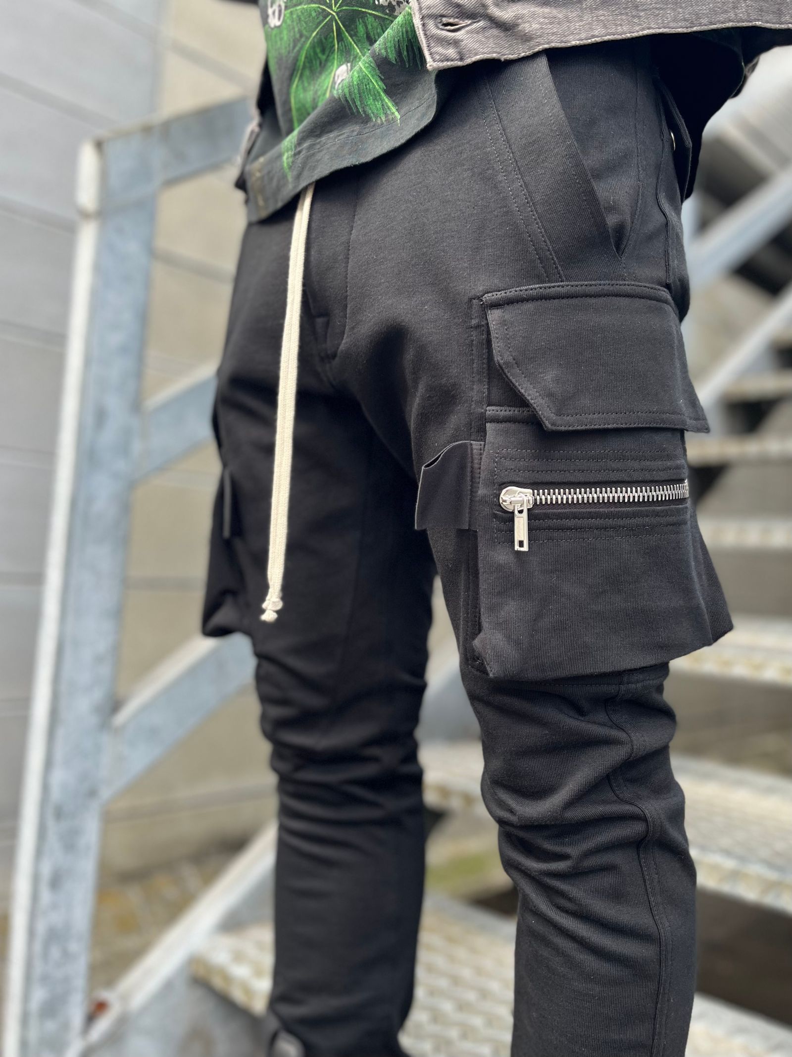 23ss Rick Owens Cargo Long 46 ブラック-