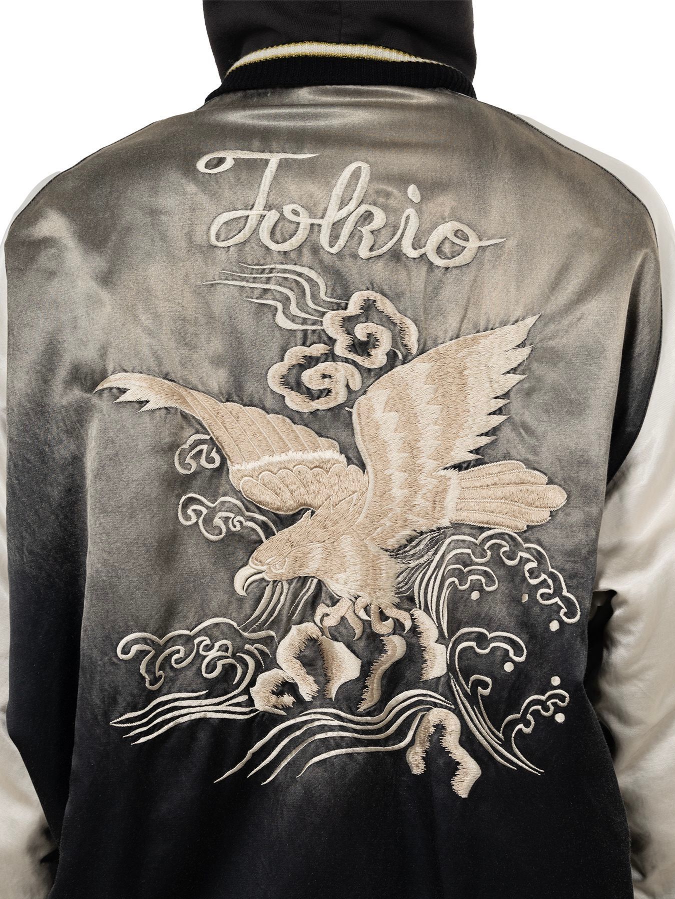 【25AW】リバーシブル フーディー レイヤード スーベニア ジャケット / SOUVENIR JACKET / ブラック