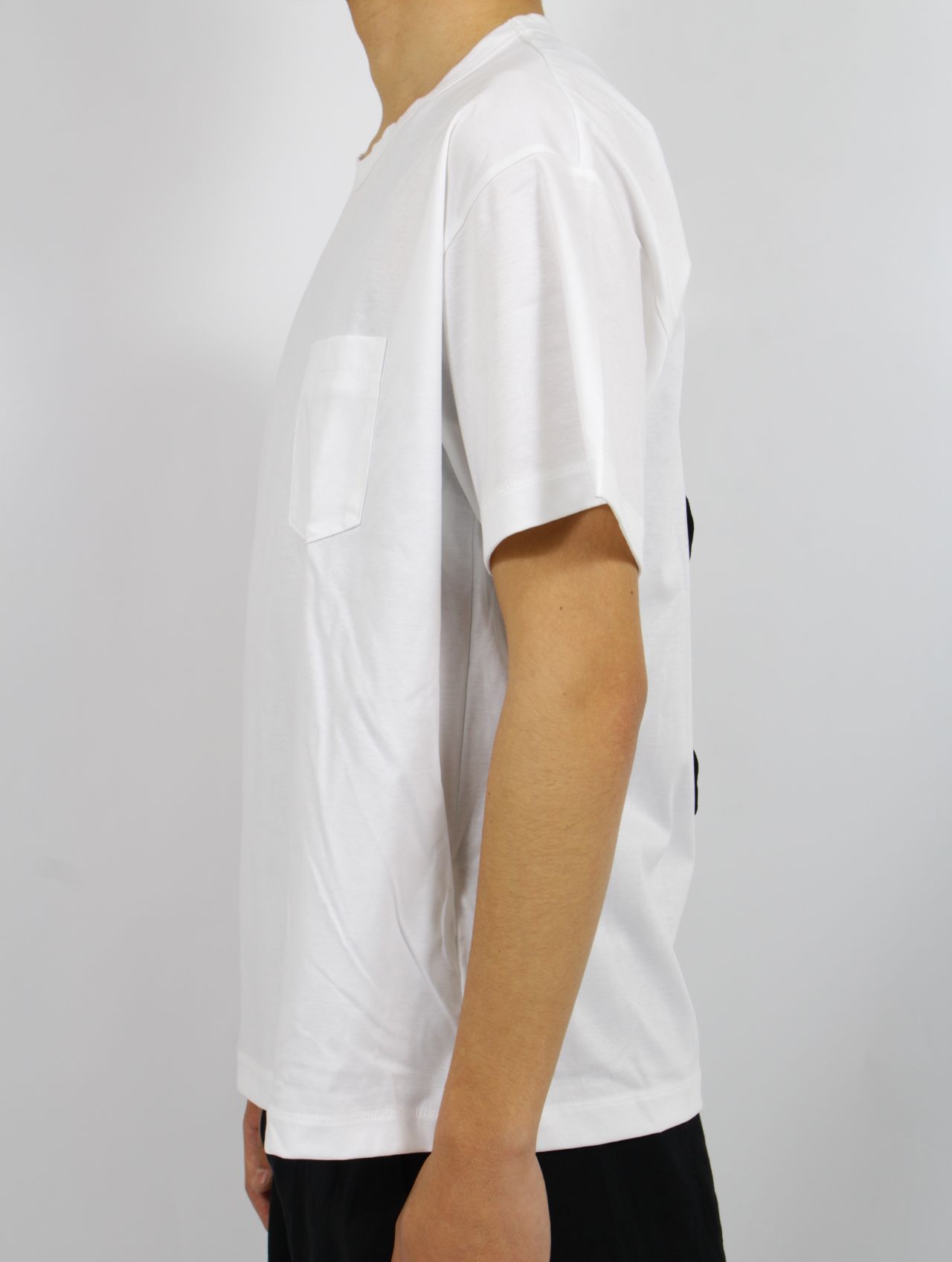 【25SS】パターン B パッチワーク ティー A 半袖 カットソー / PATTERN B-PATCHWORK TEE A / ホワイト×ブラック