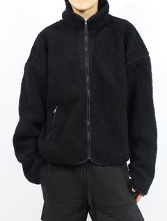 【25AW】ボア フリース ジップアップ ジャケット / EF JACKET / ブラック