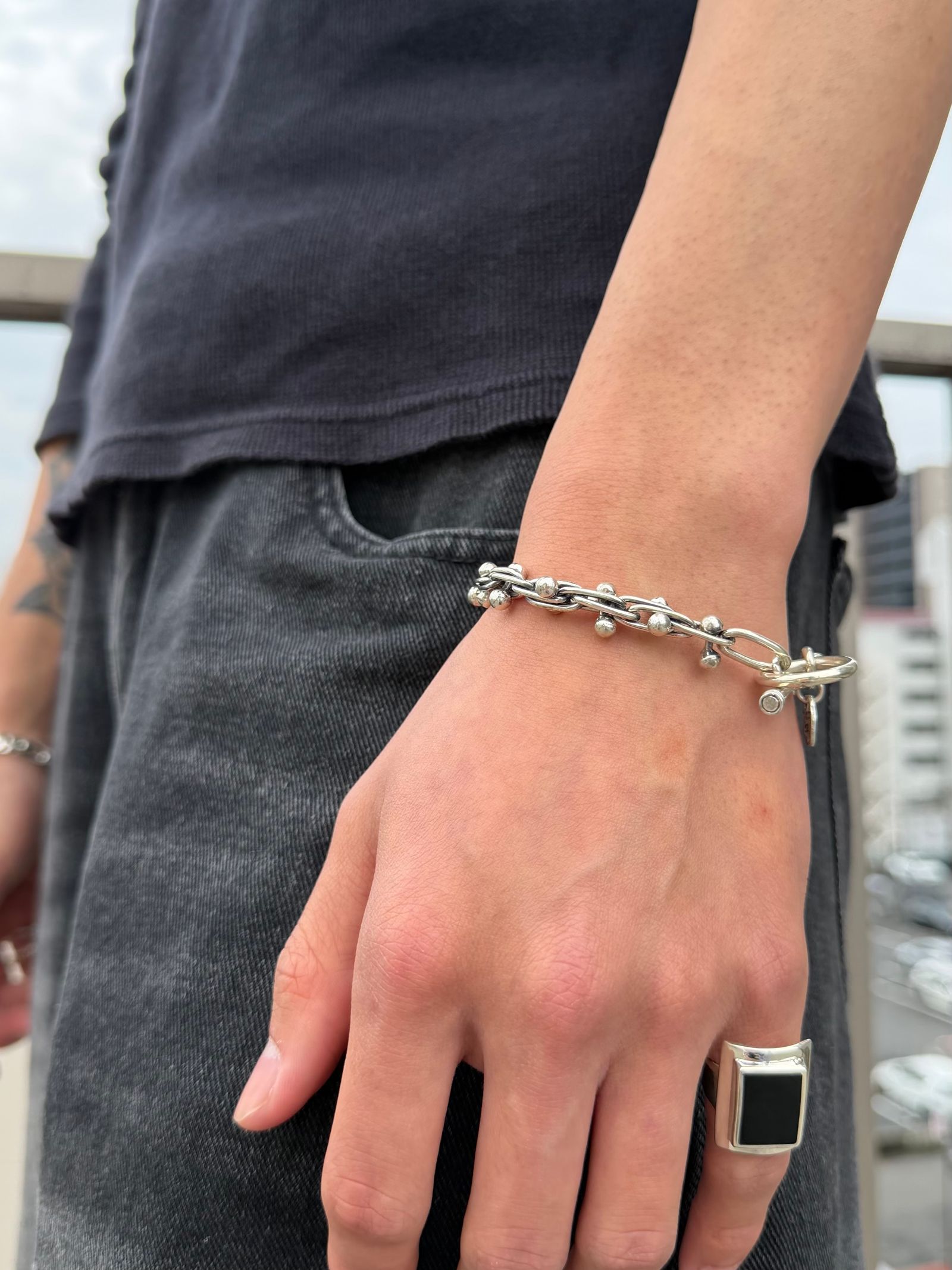 DNAリンク ブレスレット / DNA LINK BRACELET -10mm- / シルバー