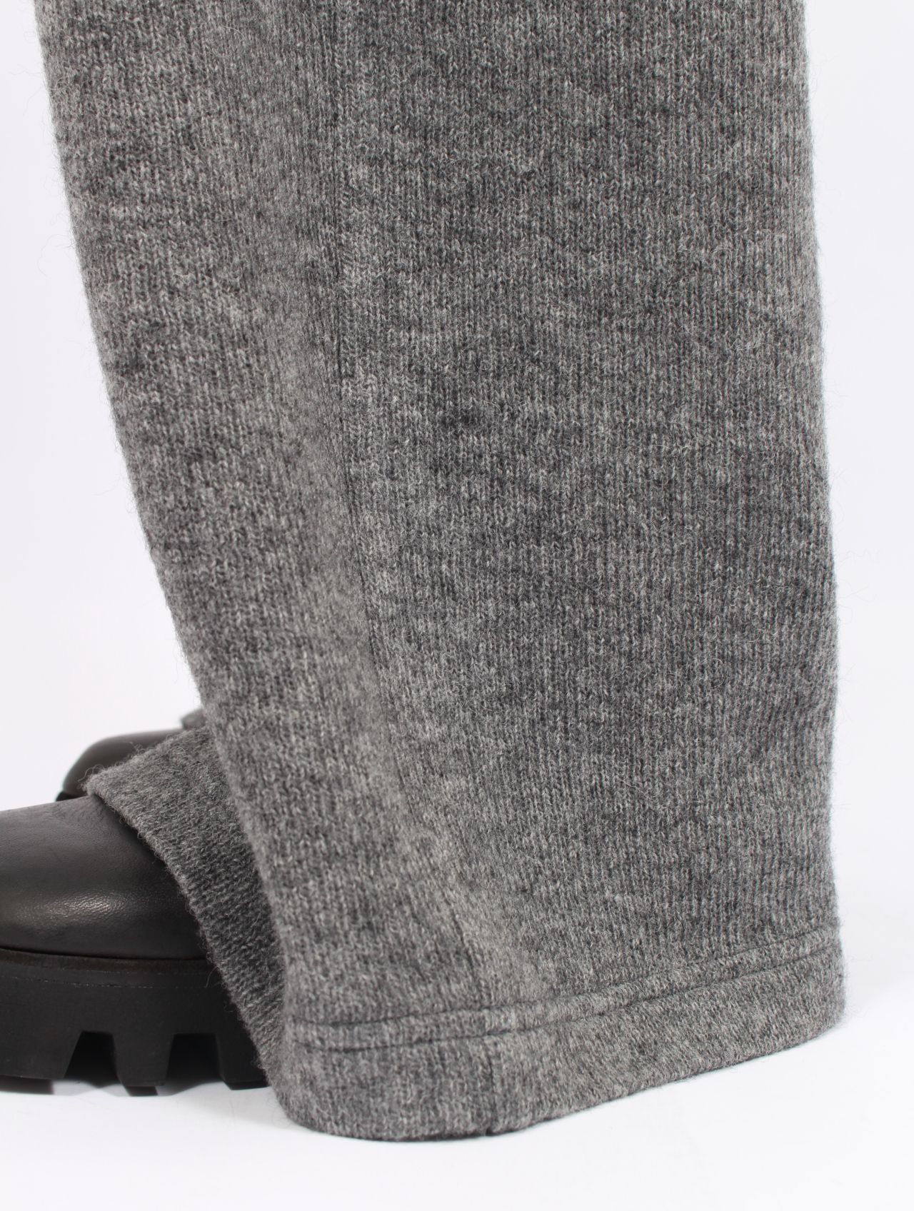 【25AW】ウール ダブル フェイス バギー パンツ / WOOL DOUBLE FACE BAGGY PANTS / グレー