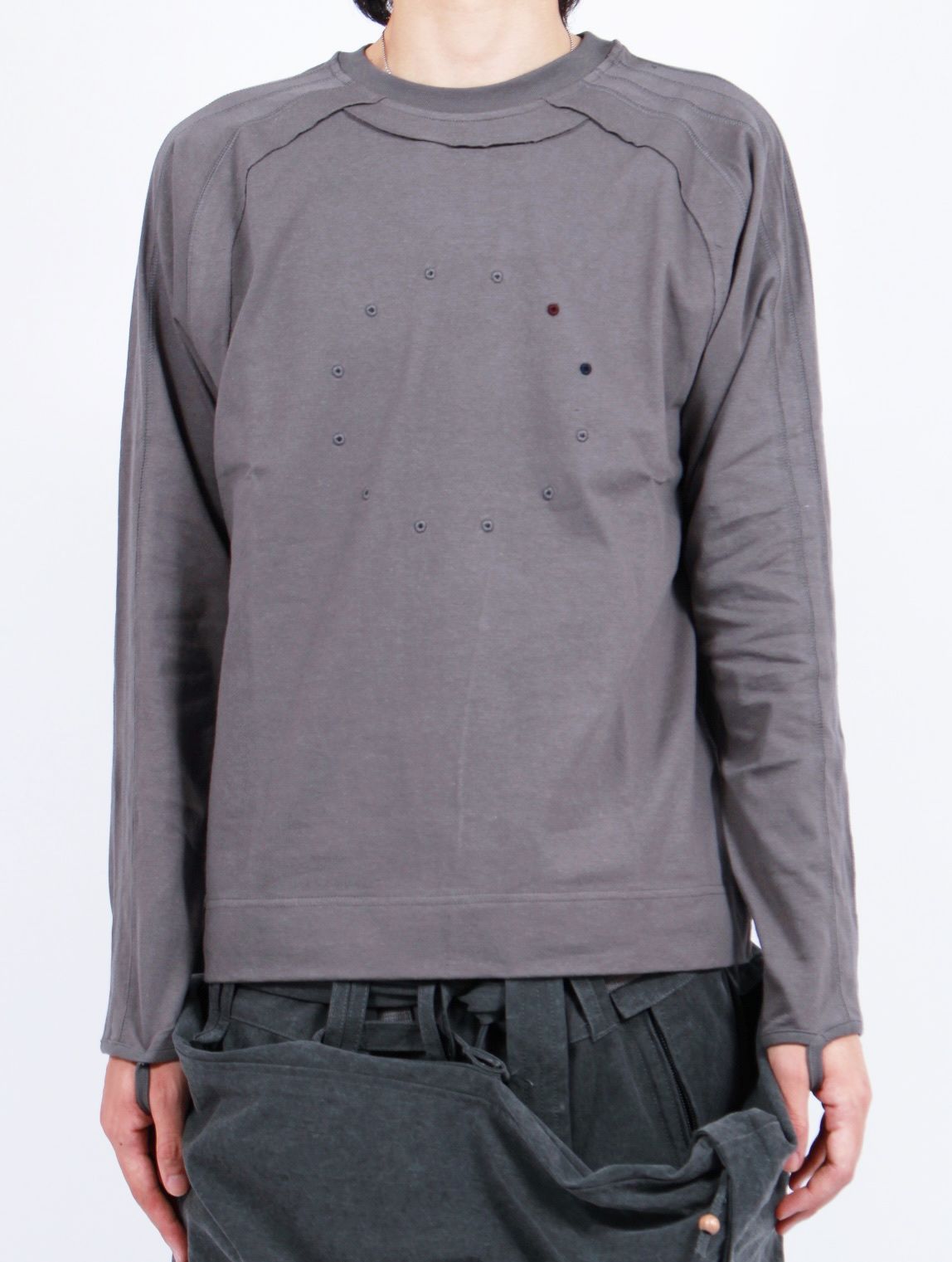 【25AW】ジュウニシ ロングスリーブ Tシャツ / 十二支 LS TEE / グレー