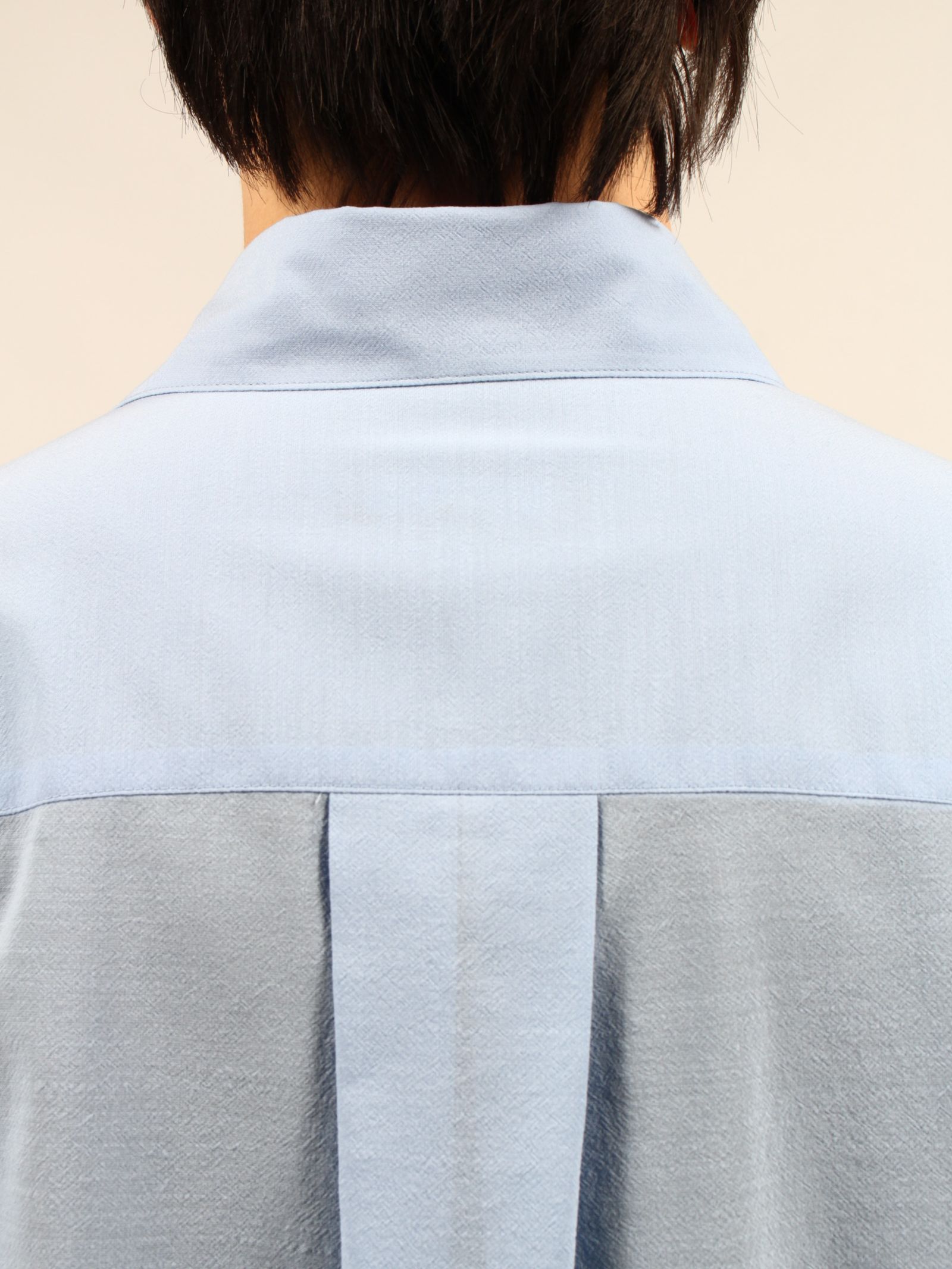 【25SS】リンクル ヴィスコース ロングスリーブ シャツ / WRINKLE VISCORSE L/S SHIRT / サックス