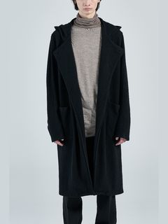 【26AW】 ガウン コート  / GOWN / ブラック