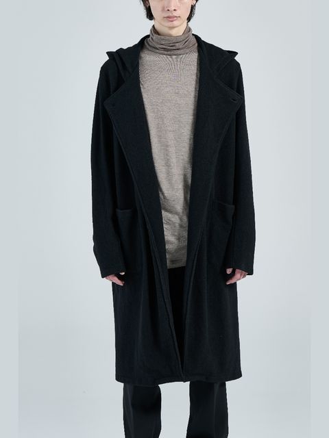 【26AW】 ガウン コート  / GOWN / ブラック