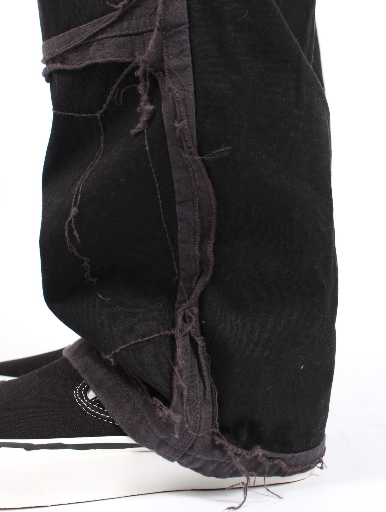 【25AW】ブラックミーンズ コラボレーション デコンストラクテッド ペインター パンツ / BLACKMEANS × KAMIYA DECONSTRUCTED PAINTER PANTS / ブラック