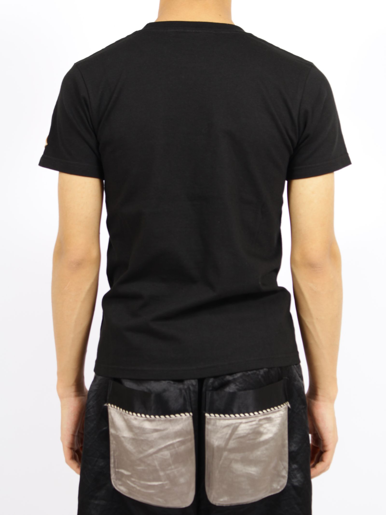 【26SS】ストーン デコレート ハート トライバル ミニ Tシャツ / STONE DECORATED HEART TRIBAL MINI T-SHIRT / ブラック