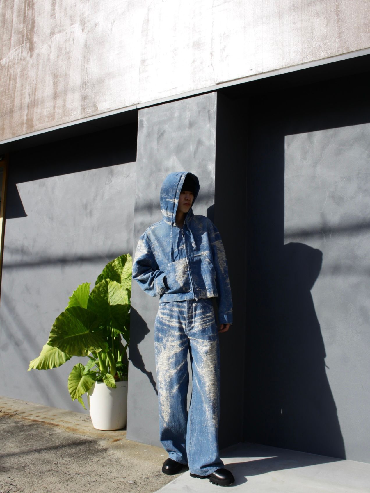 新品未使用 ザリラクス THE WIDE DENIM デニムパンツ インディゴ WASHED DENIM WIDE PANTS｜WOMENS