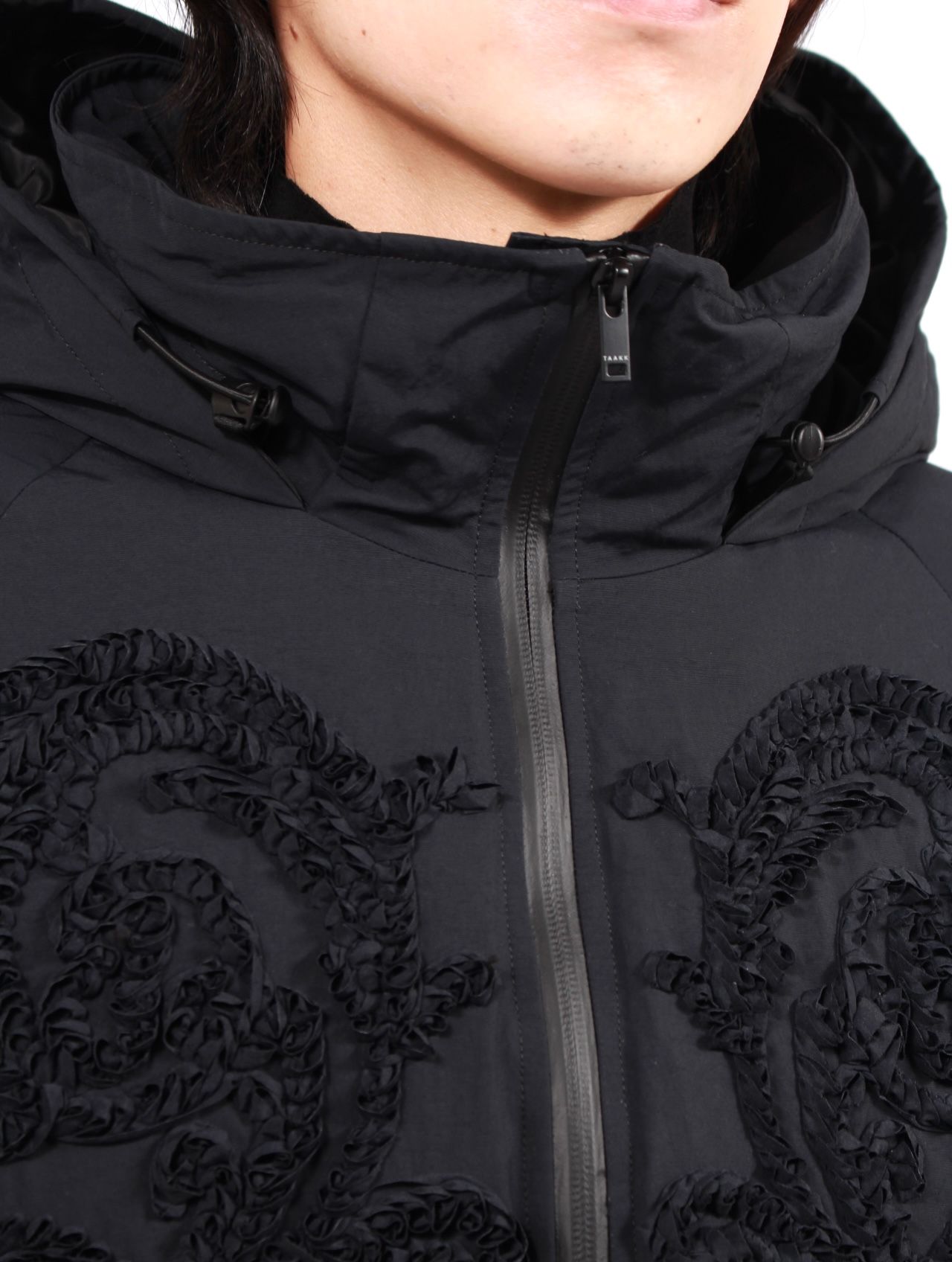 【25AW】ダウンジャケット 刺繍  / DOWN JACKET / ブラック