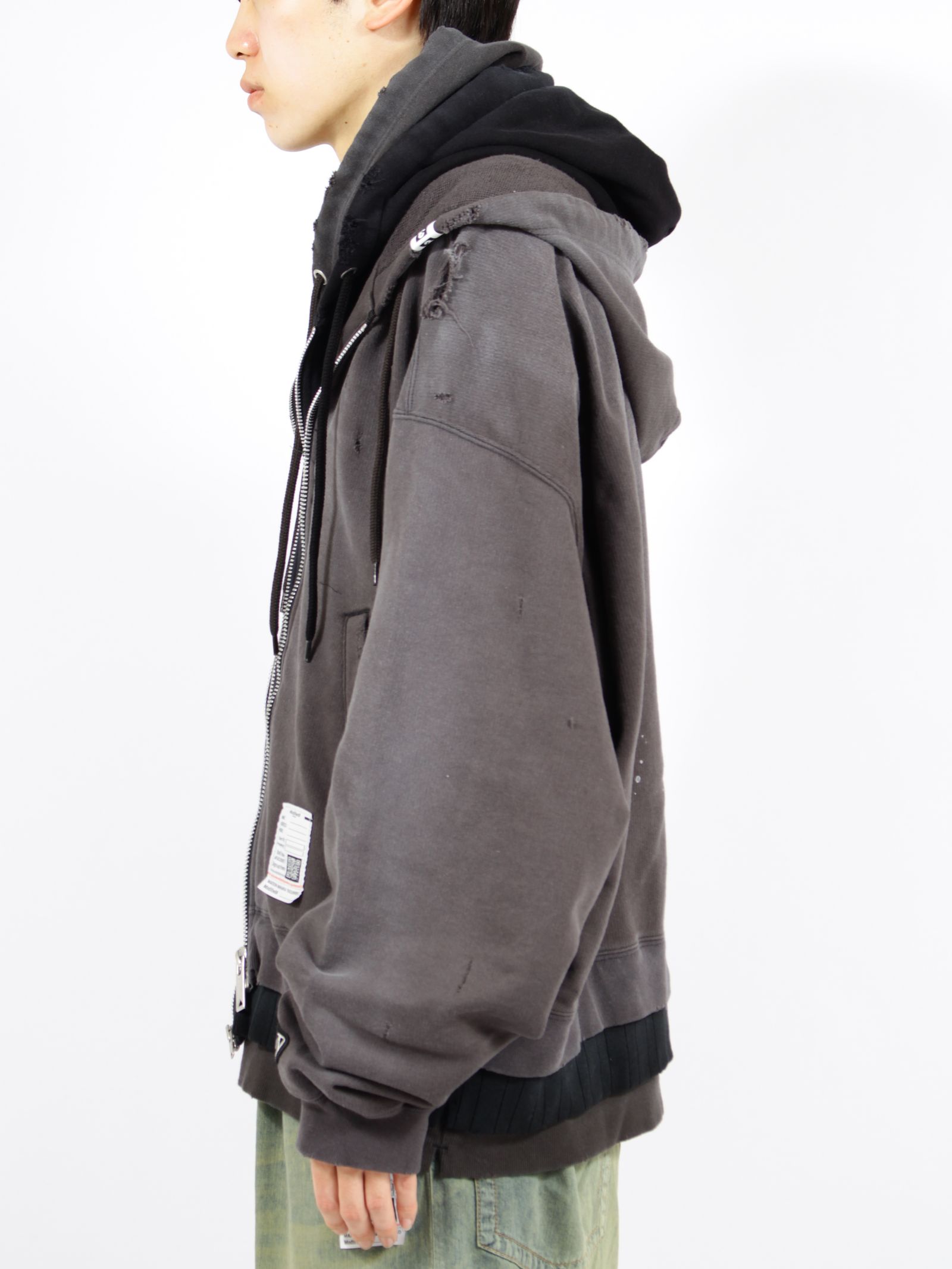 【26SS】トリプル レイヤード パーカー / TRIPLE LAYERED PK / ブラック