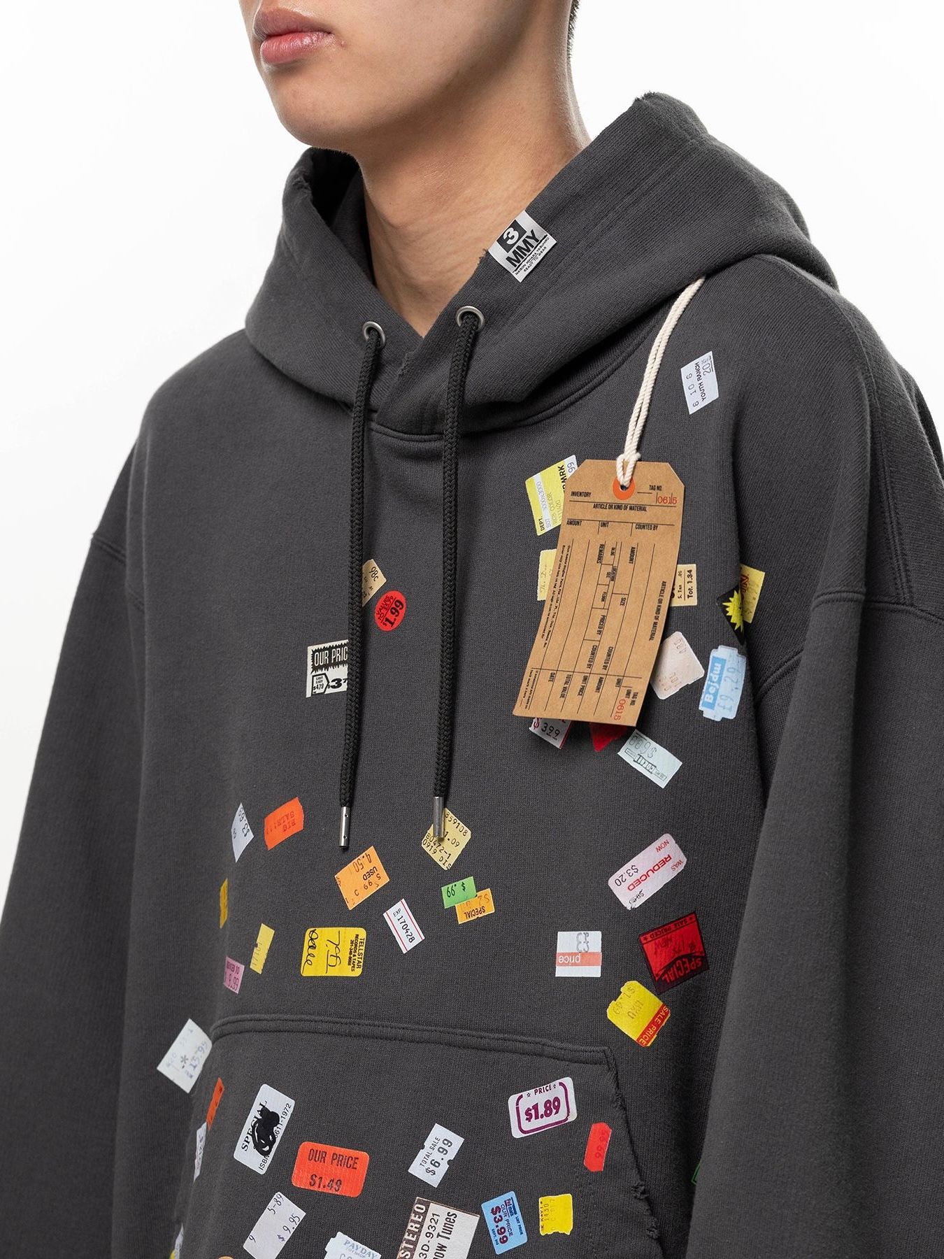 【26AW】プライス ステッカー スウェット フーディー パーカー / PRICE STICKER SWEAT HD / ブラック