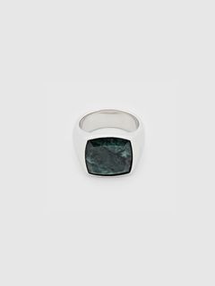 クッション リング (メンズサイズ) / CUSHION GREEN MARBLE / グリーンマーブル