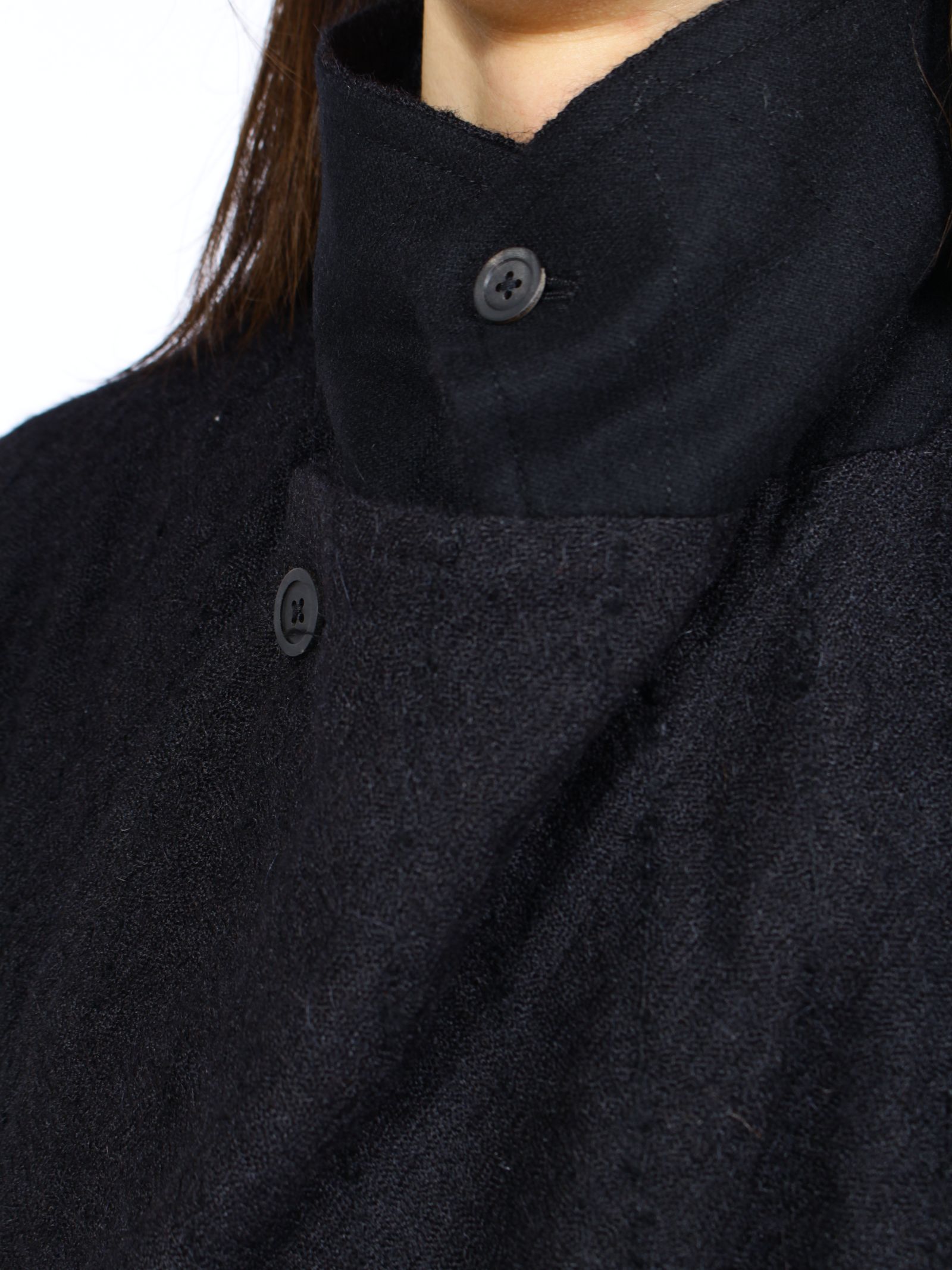 【26AW】トゥー ダブル ブレステッド コート / TOO DOUBLE-BREASTED / ブラック
