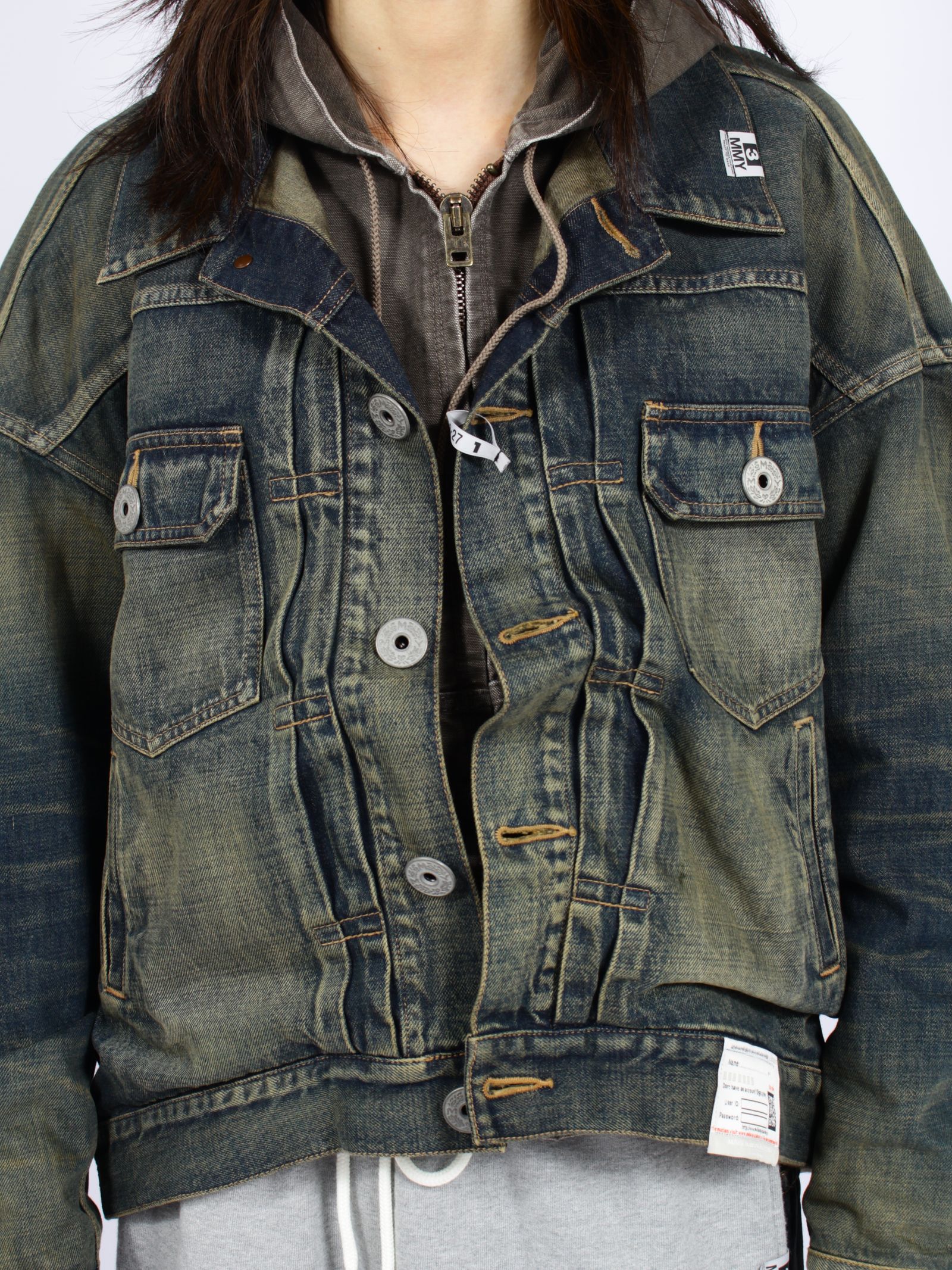 【26AW】 レイヤード デニム ジャケット / LAYERED DENIM JACKET / インディゴ