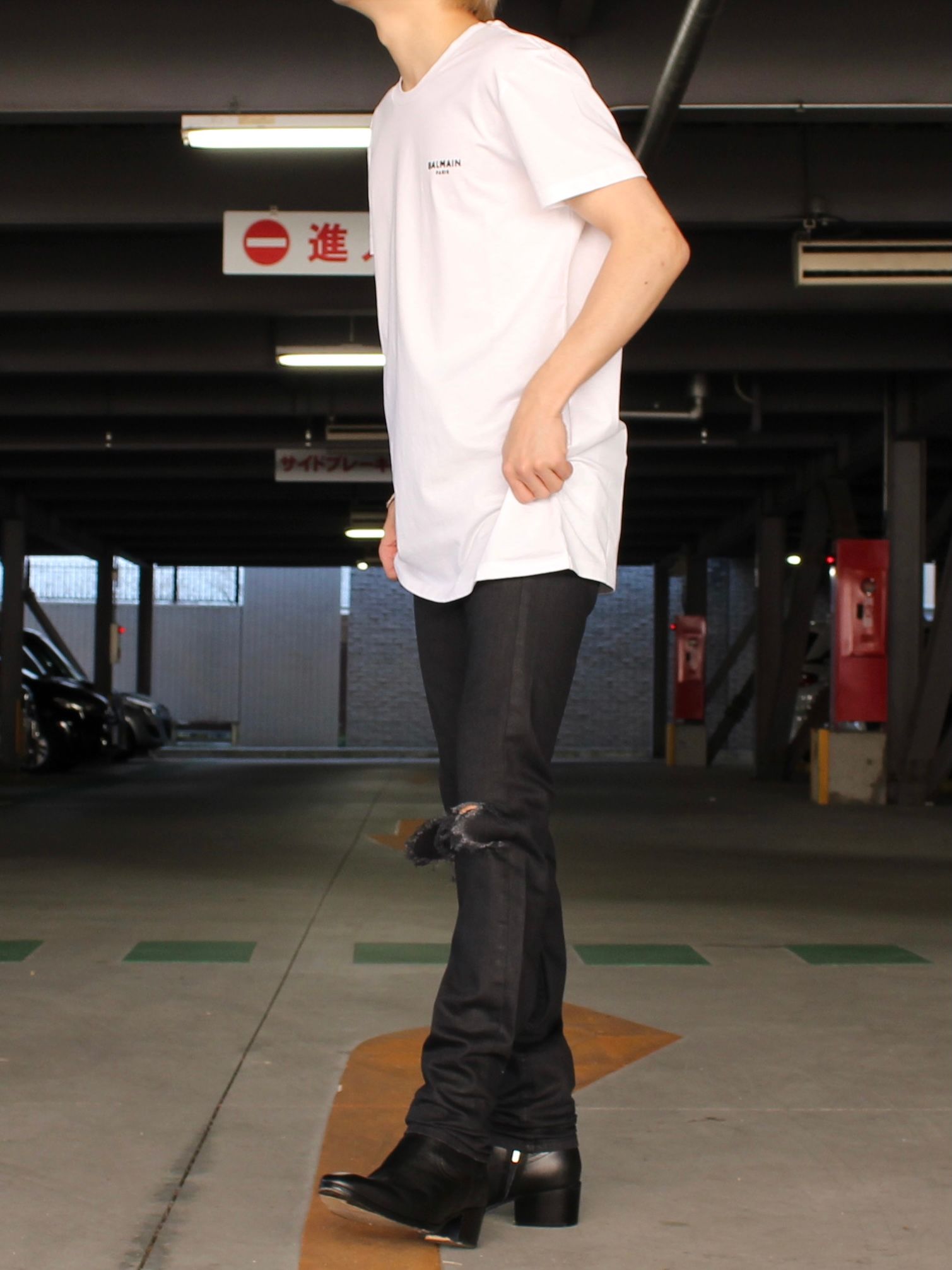 スモールロゴ Tシャツ / FLOCKY SMALL LOGO T-SHIRT / ホワイト