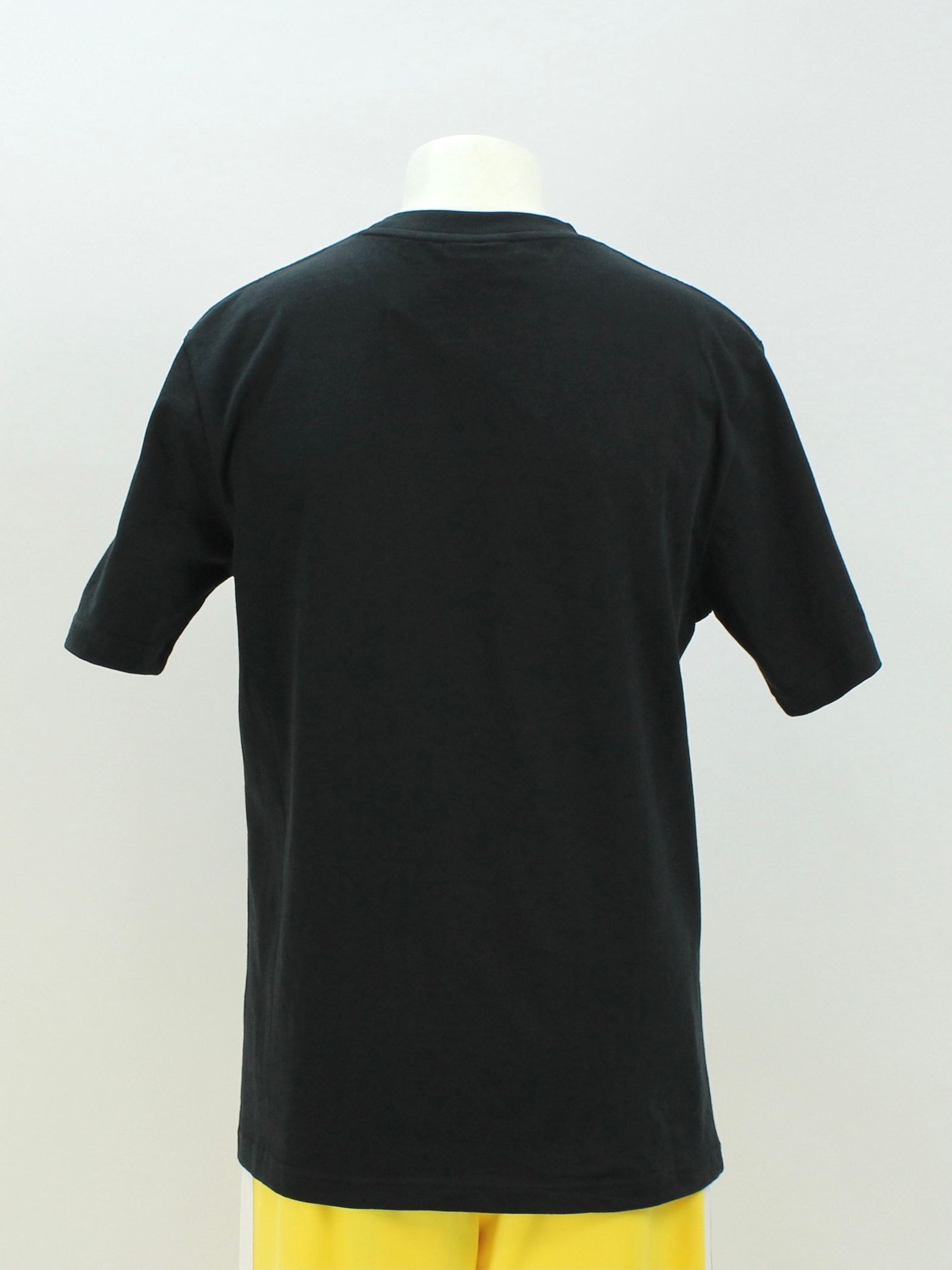 刺繍ロゴ Tシャツ / BLACK T-SHIRT WITH MULTICOLOR LOGO / ブラック × マルチ