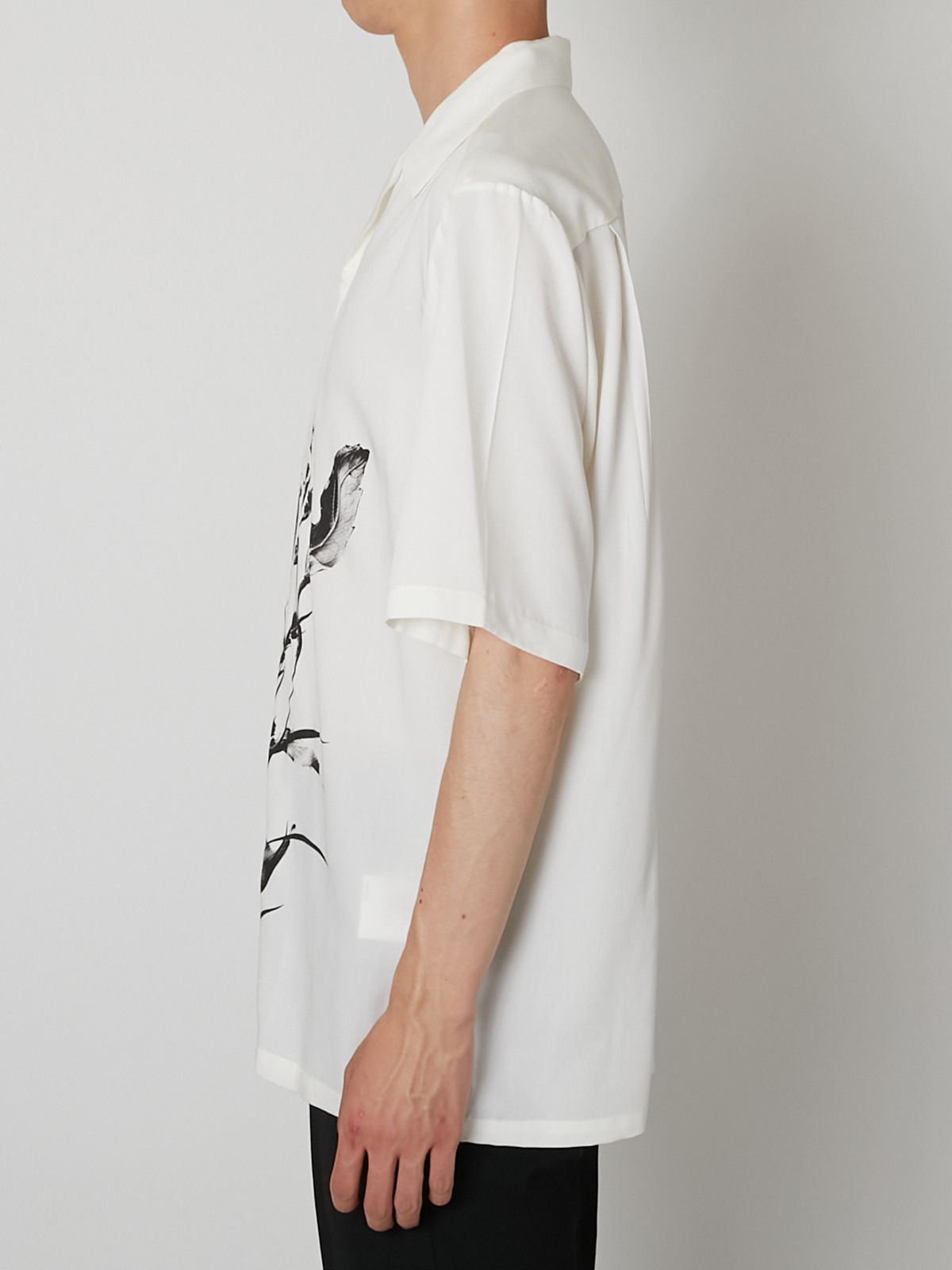 【27SS】オープンカラーシャツ 花柄 半袖 シャツ / OPEN-COLLAR SHIRT / ホワイト