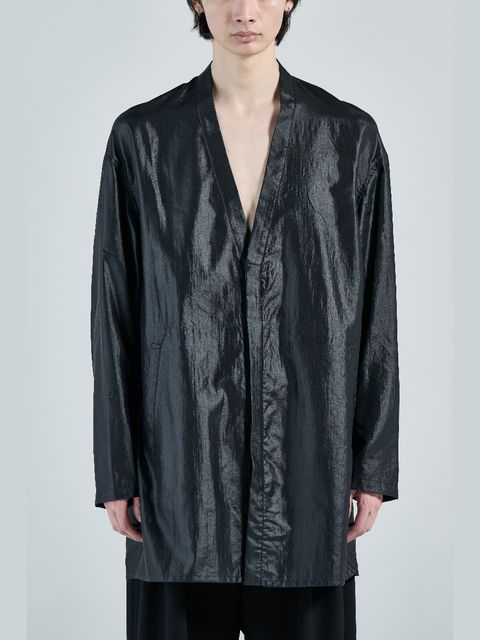 【26AW】 オーバーサイズド キモノ シャツ / OVERSIZED KIMONO SHIRT / ブラック