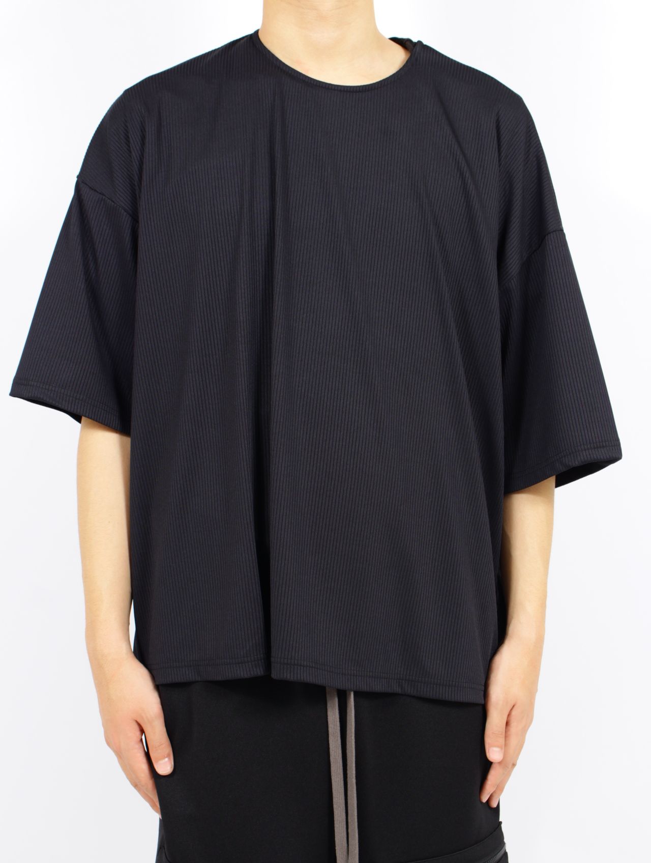【25SS】アクア リブ マッシブ 接触冷感トップス / AQUA RIB MASSIVE TS / ブラック