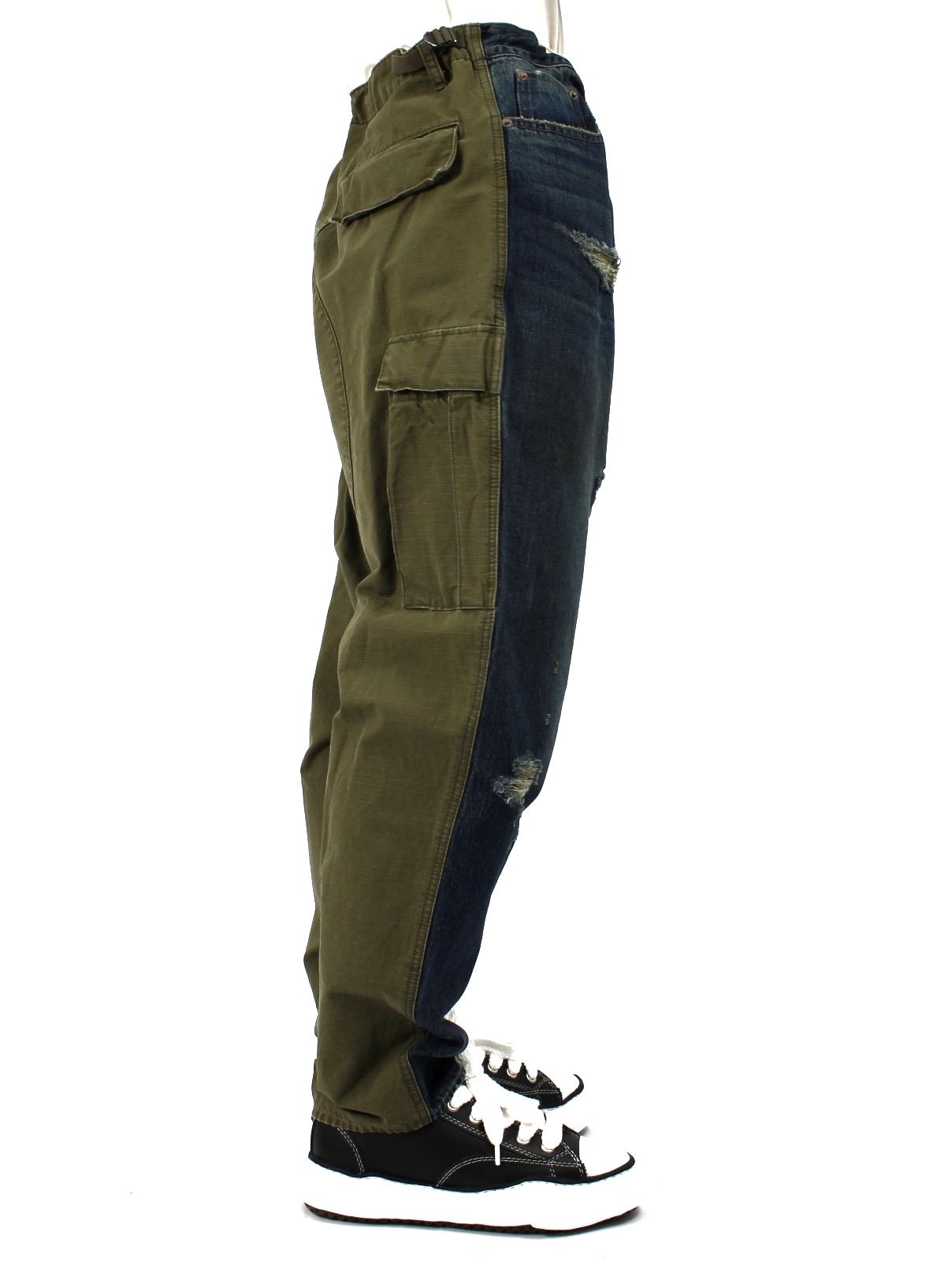 クラッシュ ドッキング デニムパンツ / CLASH DOCKING DENIM / インディゴ - インディゴ - 46(M)
