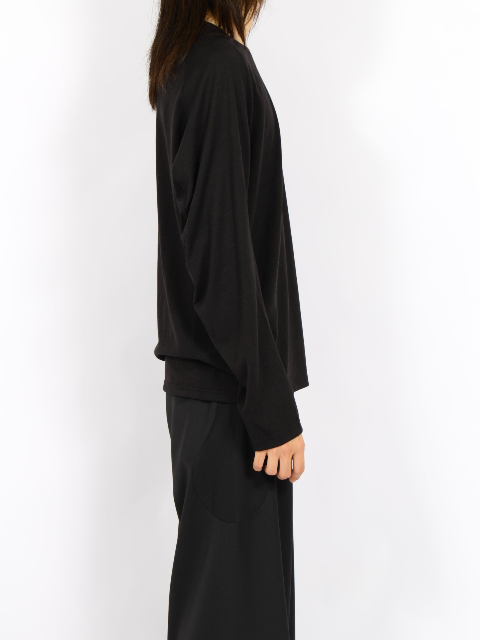 【26AW】ロングスリーブ Tシャツ ウール / LONG SLEEVE T-SHIRTS WOOL / ブラック