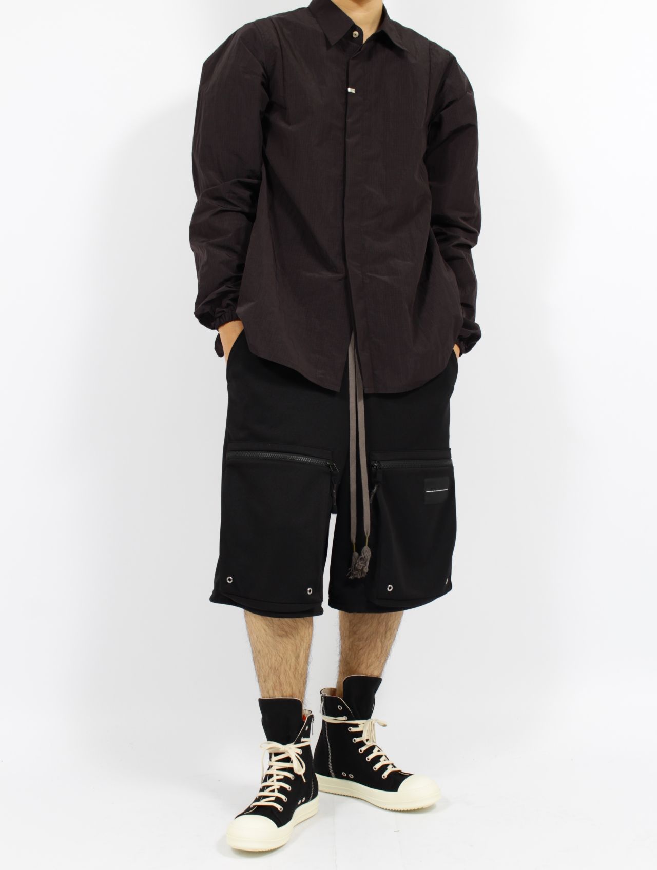 【25SS】テック ジャージー コンバット ショーツ / TECH JERSEY COMBAT SHORTS-4HOLE / ブラック