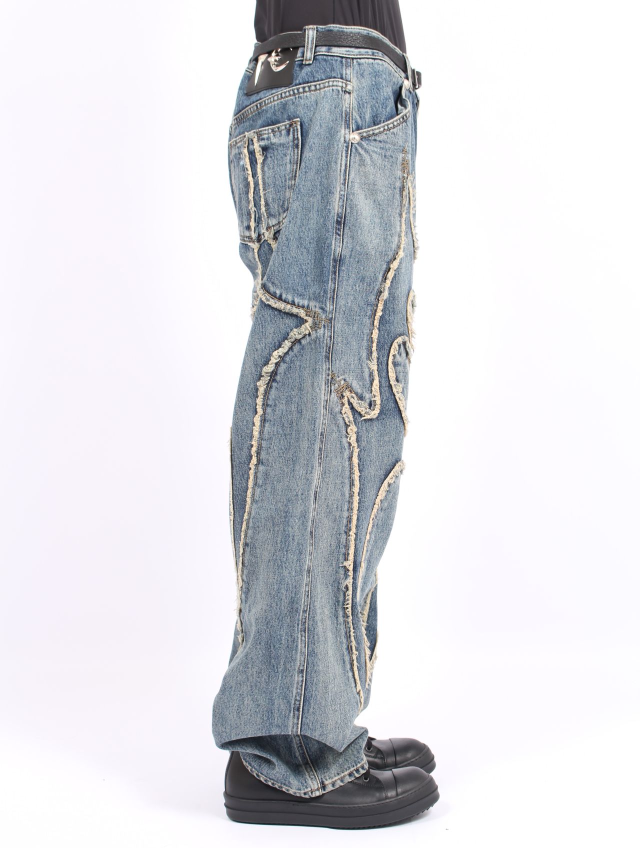 【25AW】トライバル デニム パンツ / TRIBLE DENIM PANTS / ブルー