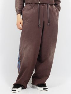 【25SS】"ファイア" ディストレスト スウェットパンツ / “FIRE” DISTRESSED SWEAT PANTS / ブラウン