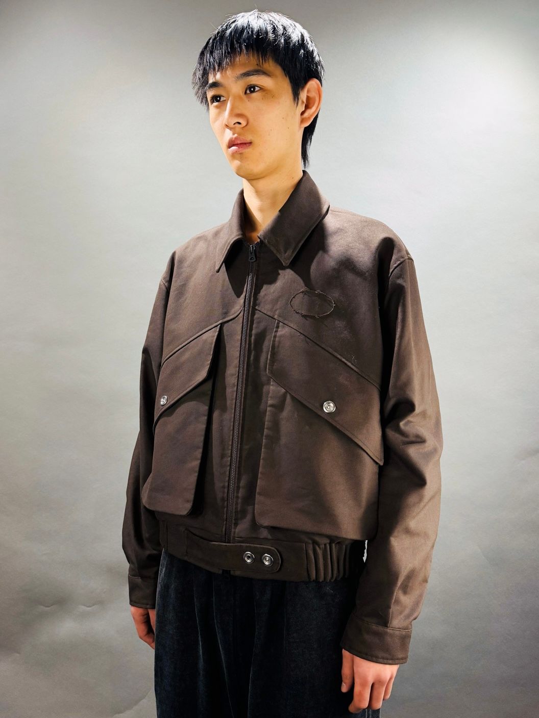 【25AW】モールスキン フライト ジャケット / FLIGHT JKT by MOLESKIN / ブラウン