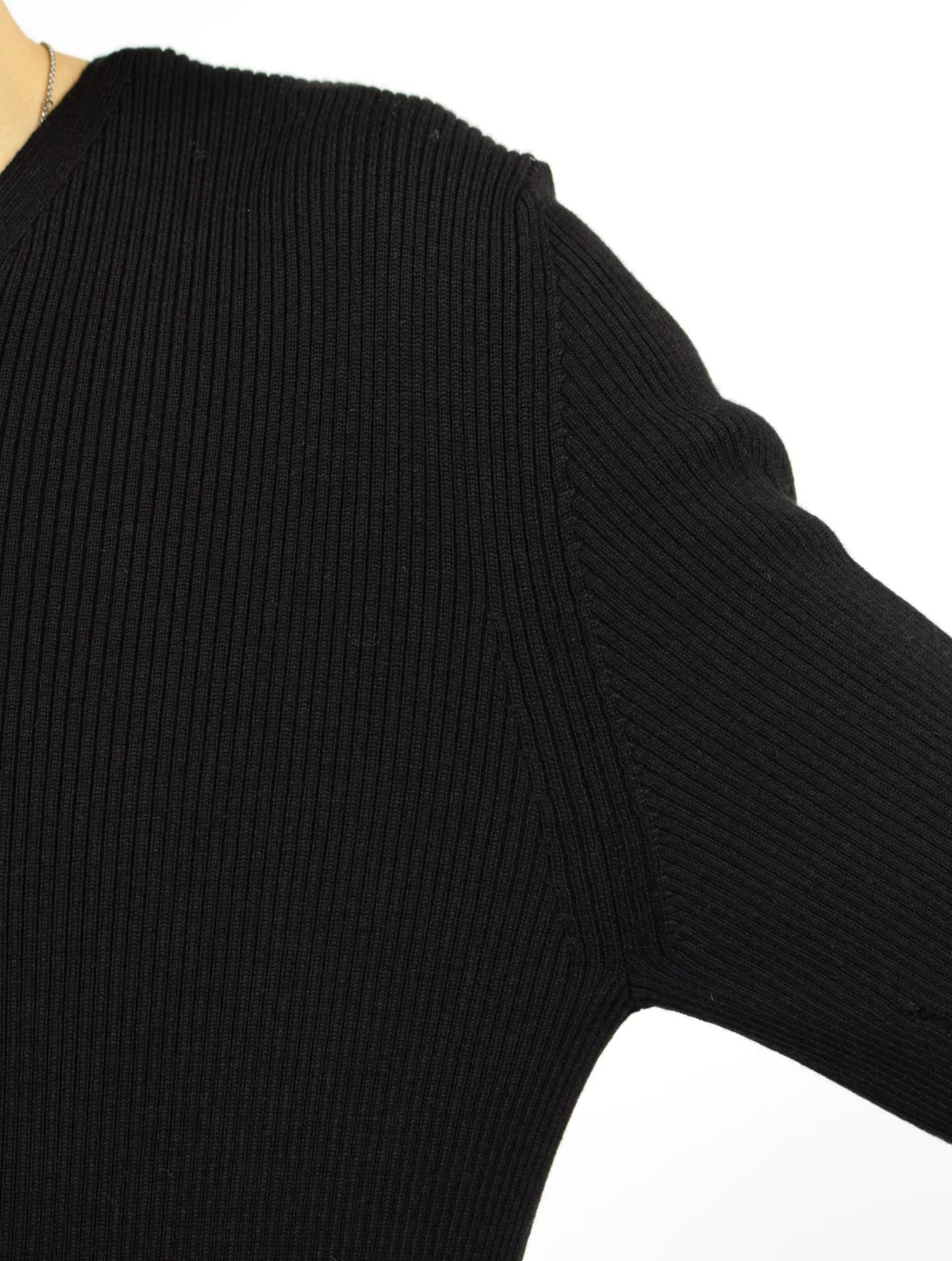 【25AW】メンズ フィット ノーシーム プルオーバー / MENS FITTED NO-SEAM PULLOVER / ブラック