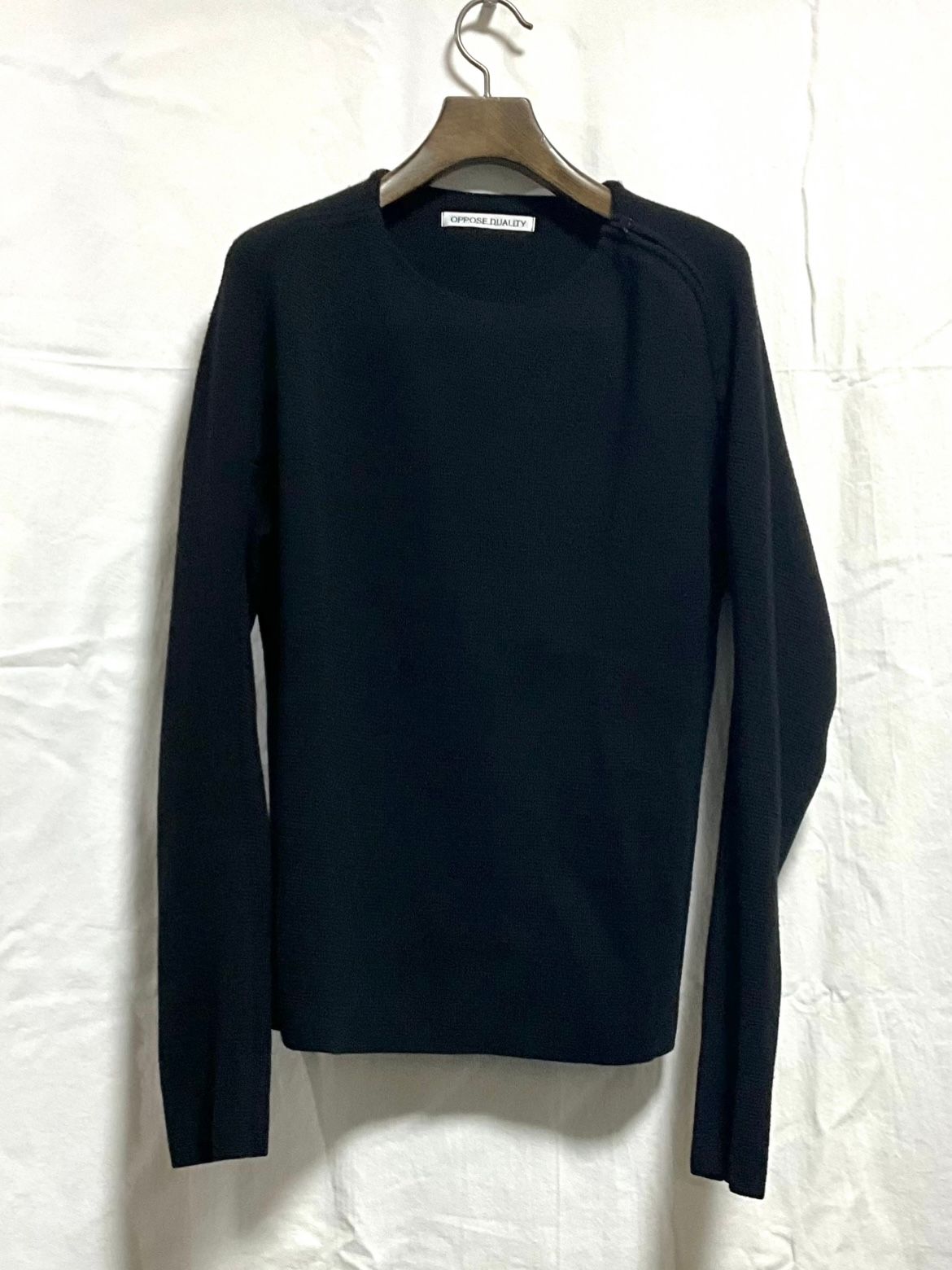 【24AW】クルーネック ニット / CREW NECK KNIT / ブラック
