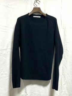 【24AW】クルーネック ニット / CREW NECK KNIT / ブラック