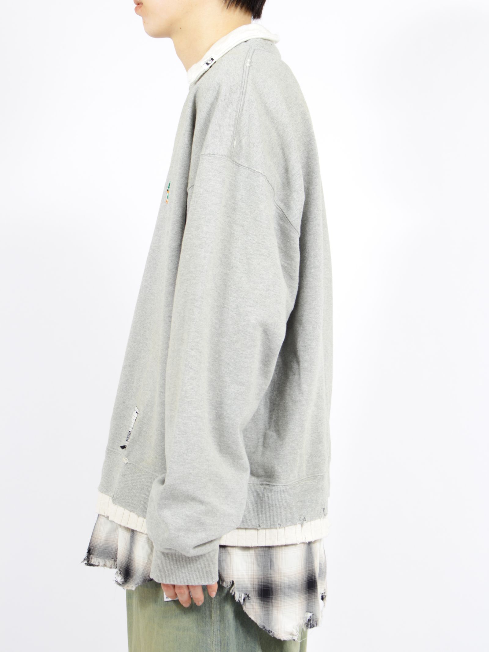 【26SS】トリプル レイヤード ポロ / TRIPLE LAYERED PO / グレー