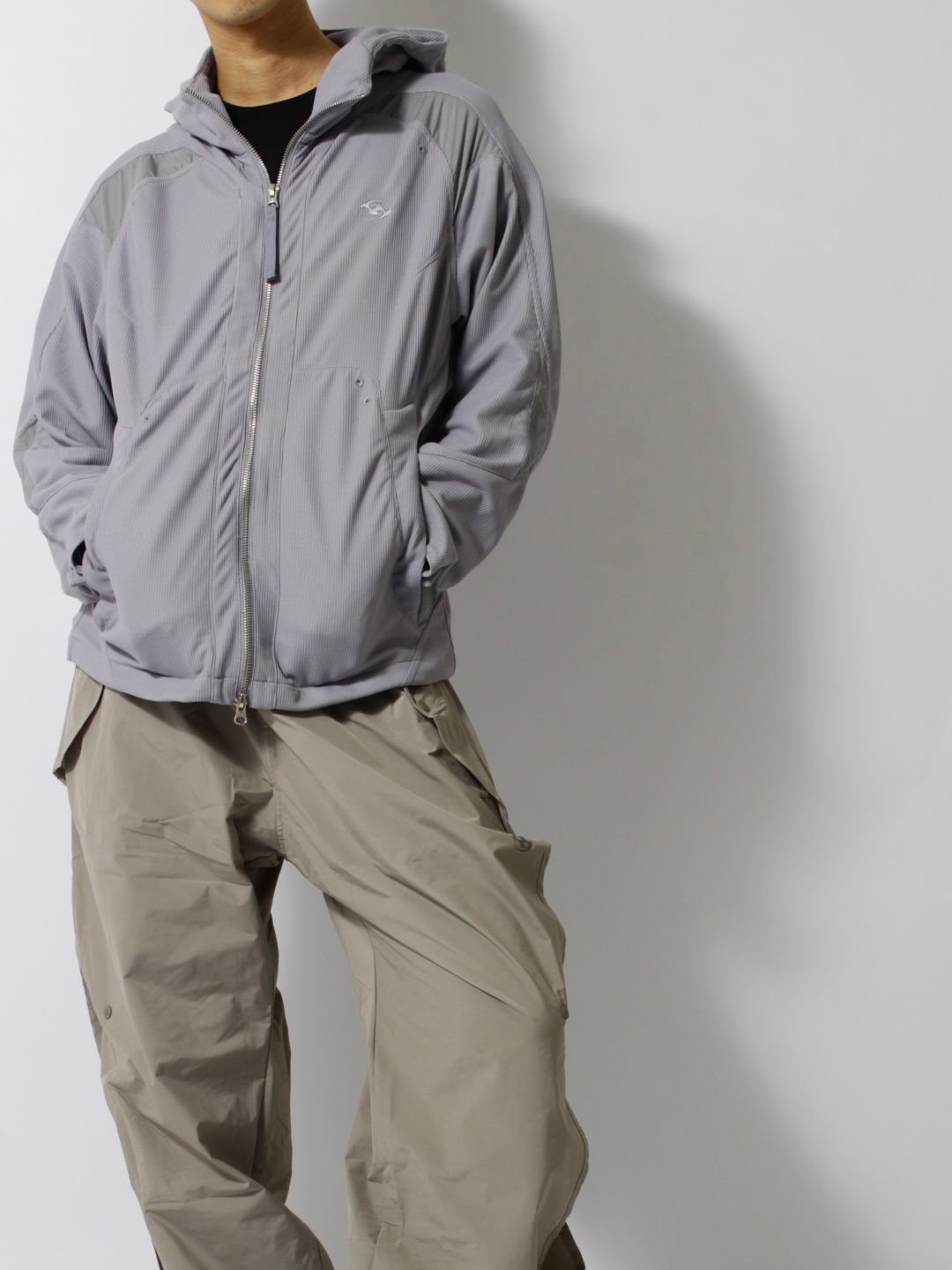 sansangear 25SS ナイロンテックパンツ グレー SAN SAN GEAR - 【25SS】ナイロン トラック パンツ / NYLON