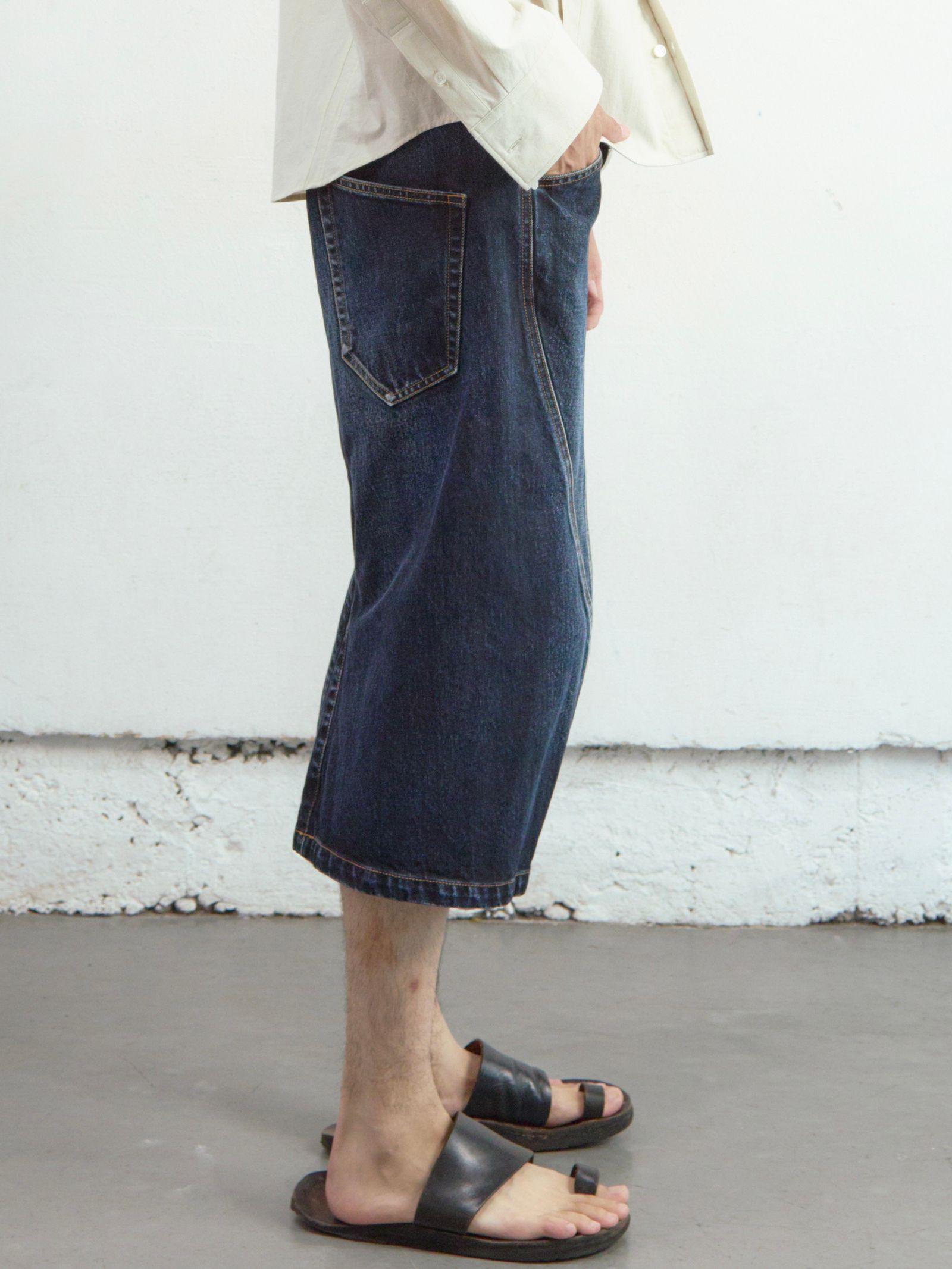 【26SS】 3D ツイステッド デニム ショーツ / 3D TWISTED JORTS / DARK FADED INDIGO (ダーク インディゴ)