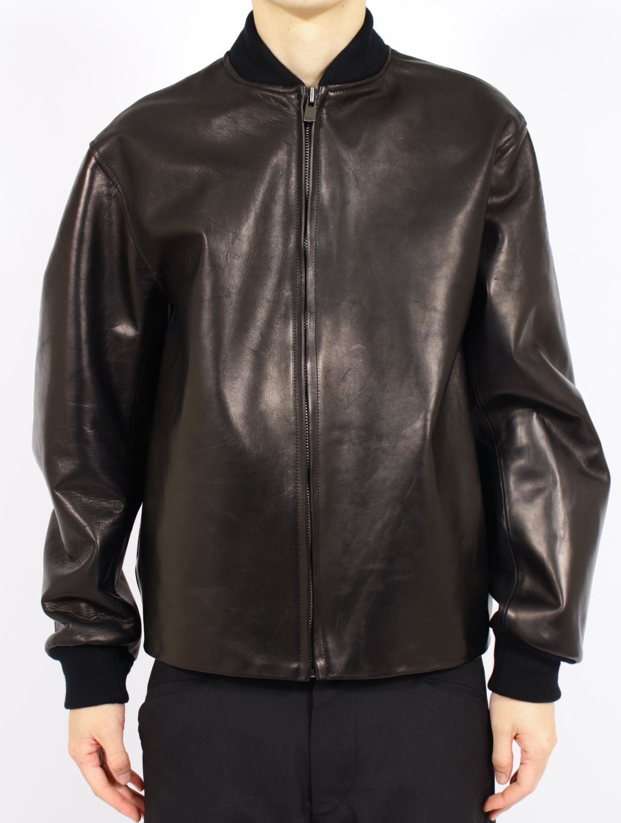 【26SS】レザー ジャケット / LEATHER JKT / ブラック